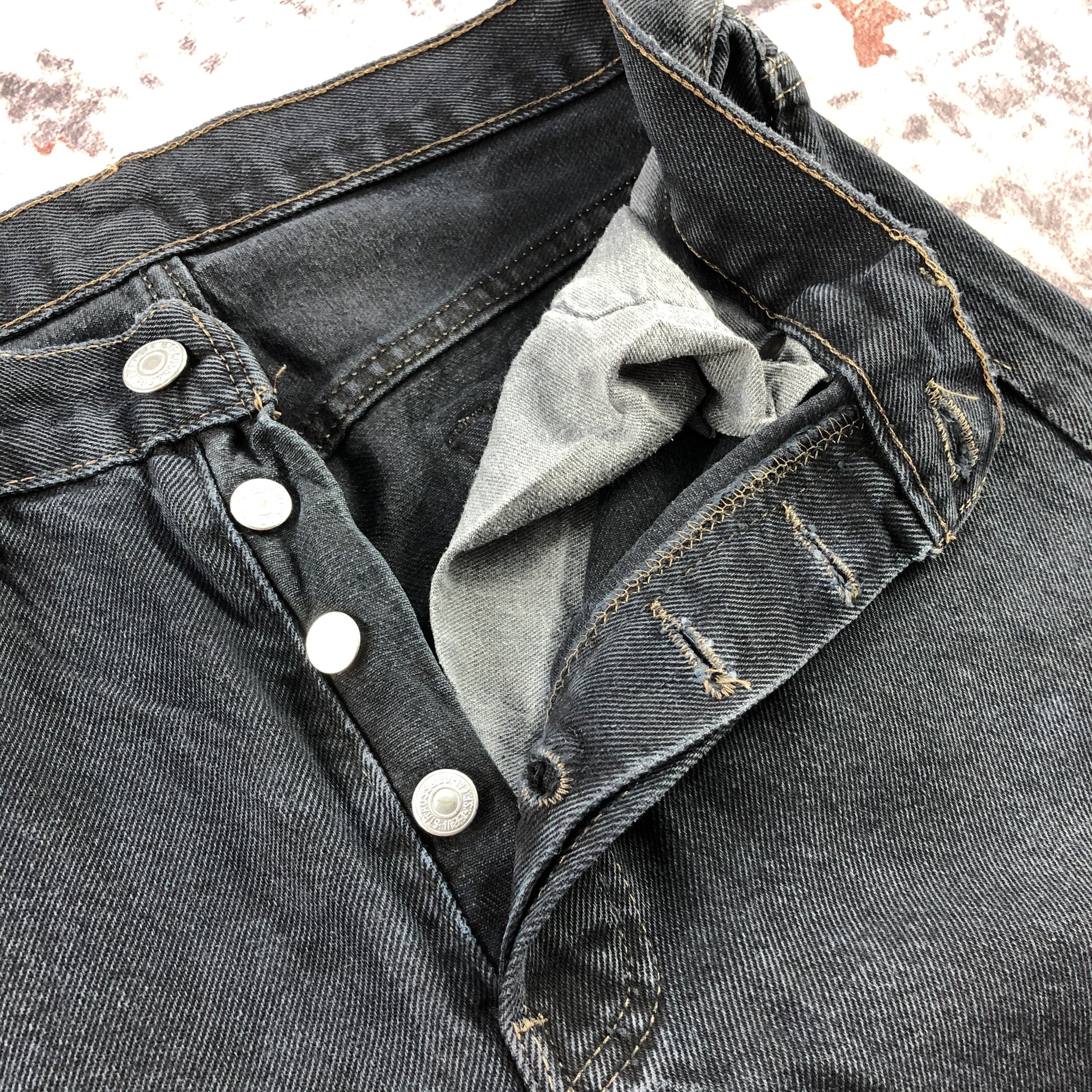 Levi's × Vintage Vintage 90s Faded Black Levis 501 Jeans-JM3053 Size US 29 - 8 Thumbnail