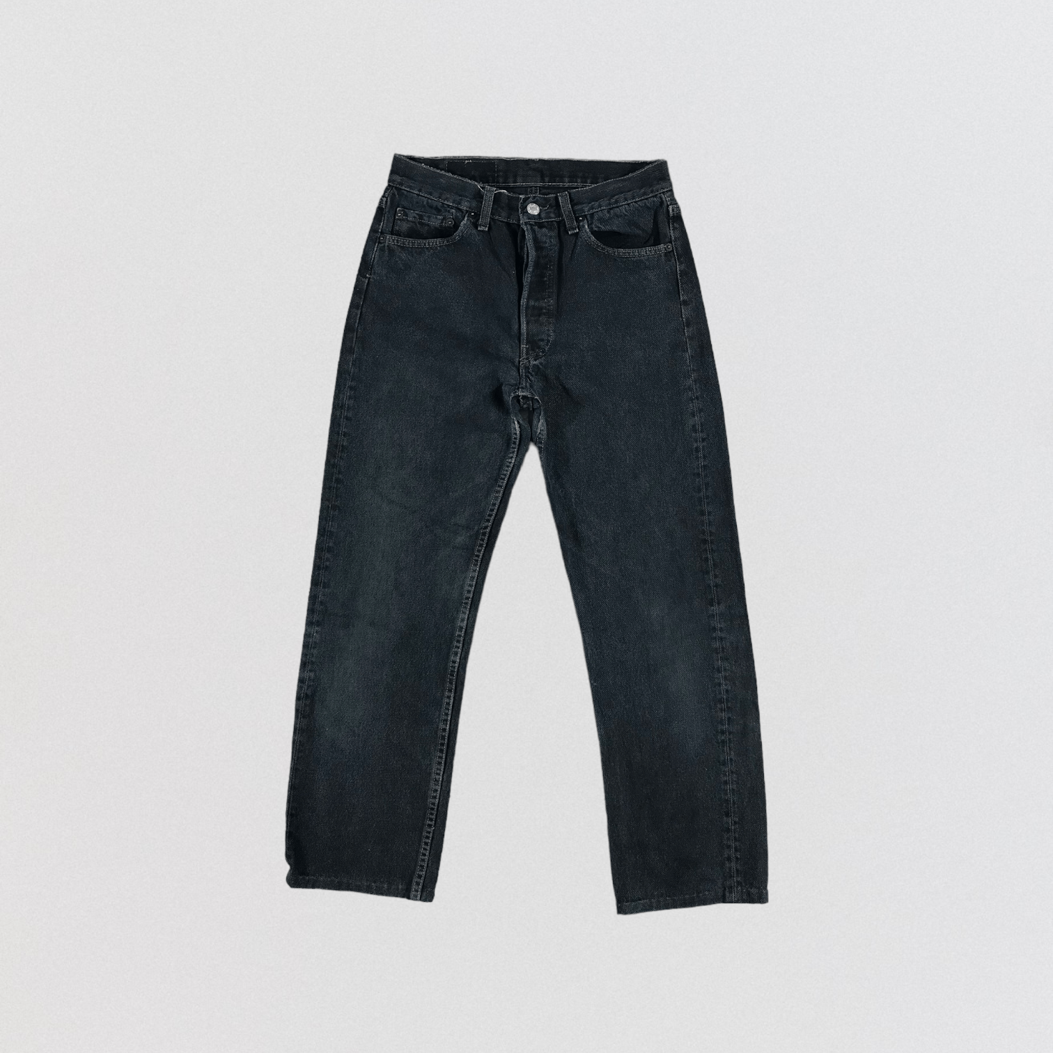 Levi's × Vintage Vintage 90s Faded Black Levis 501 Jeans-JM3053 Size US 29 - 1 Thumbnail