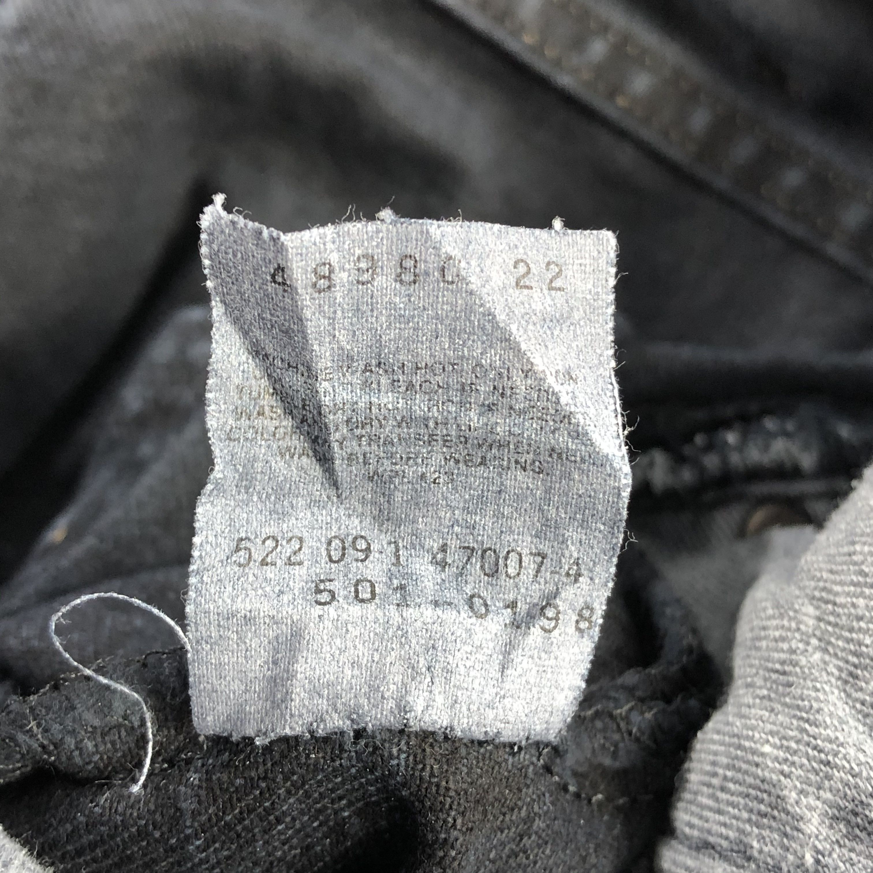 Levi's × Vintage Vintage 90s Faded Black Levis 501 Jeans-JM3053 Size US 29 - 11 Thumbnail