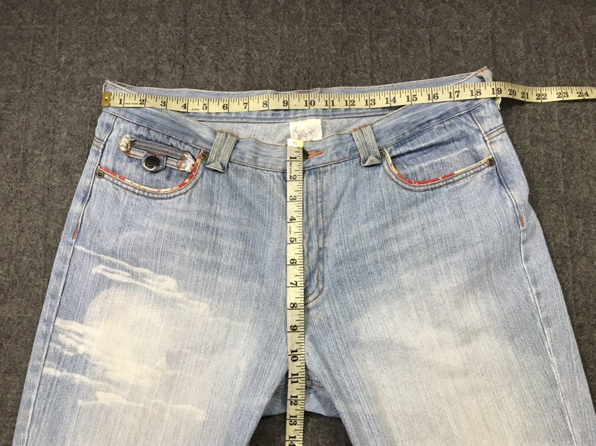 Japanese Brand × Vintage Vintage Printed Japanese Samurai Light Wash Jeans Design Size US 37 - 18 Thumbnail