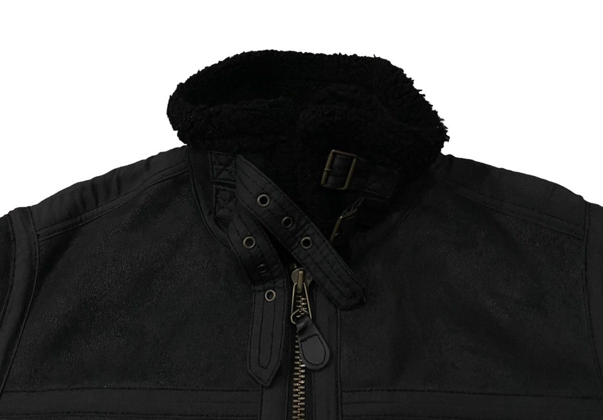 Alpha Industries Vintage Alpha Industries B3 Sherpa Fleece Leather Jacket Size US XL / EU 56 / 4 - 9 Thumbnail