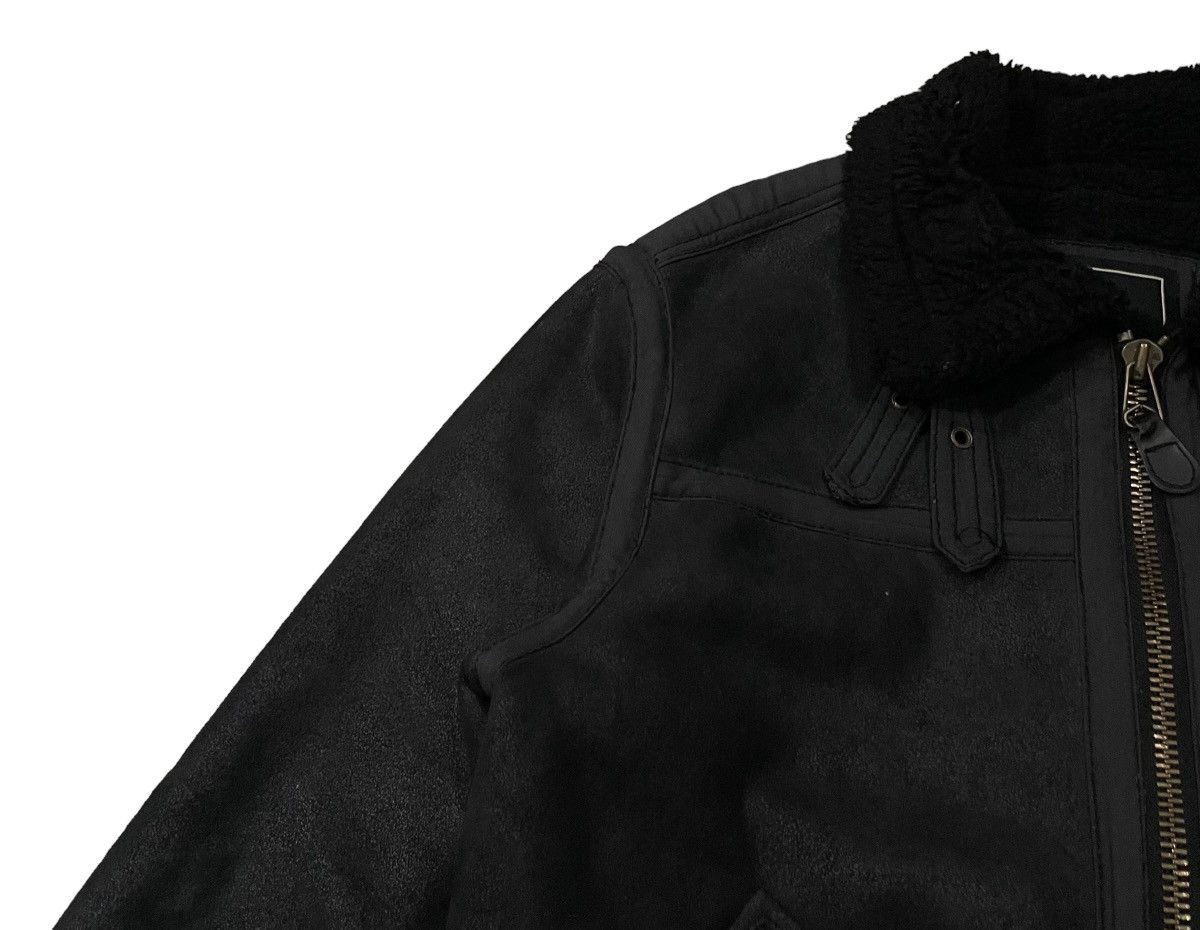 Alpha Industries Vintage Alpha Industries B3 Sherpa Fleece Leather Jacket Size US XL / EU 56 / 4 - 5 Thumbnail