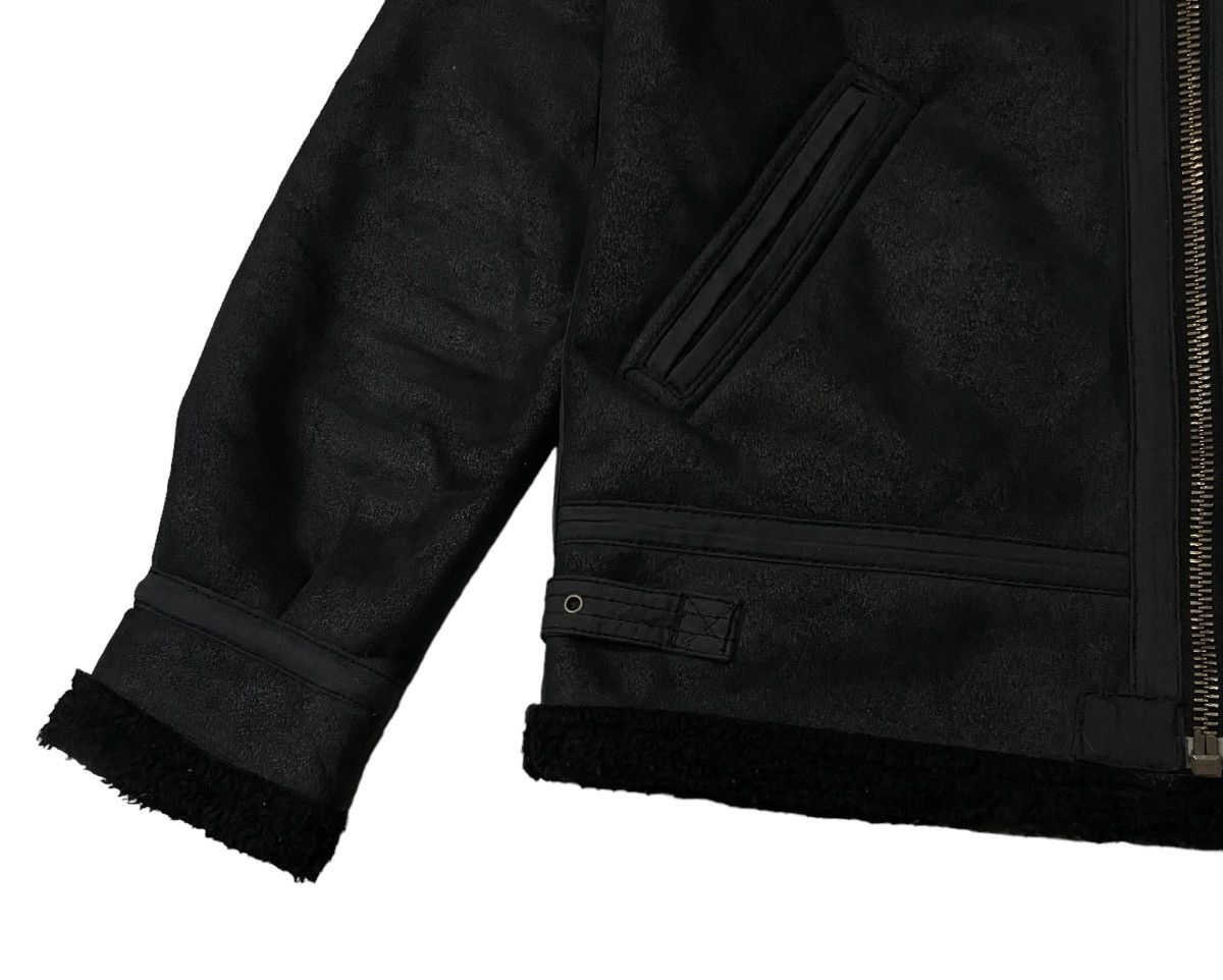 Alpha Industries Vintage Alpha Industries B3 Sherpa Fleece Leather Jacket Size US XL / EU 56 / 4 - 4 Thumbnail