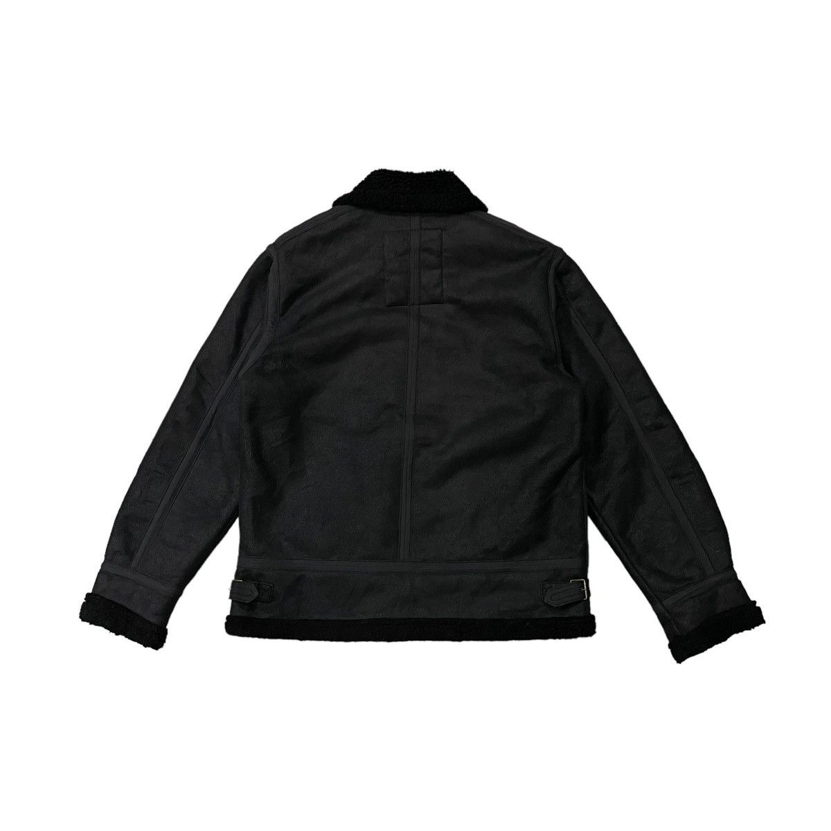 Alpha Industries Vintage Alpha Industries B3 Sherpa Fleece Leather Jacket Size US XL / EU 56 / 4 - 10 Thumbnail