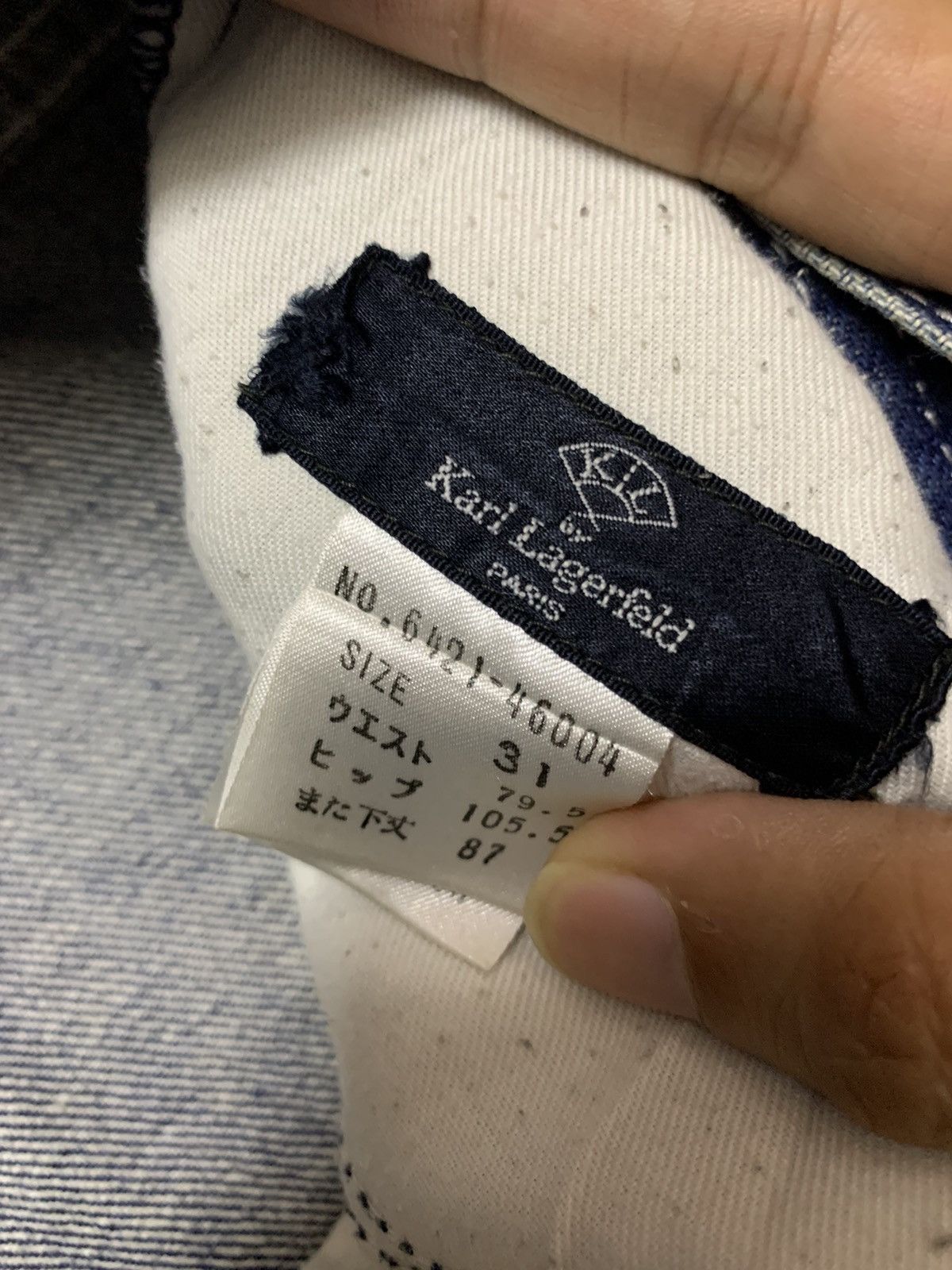 Karl Lagerfeld Vintage Karl Lagerfeld Slim Denim Size US 31 - 8 Thumbnail