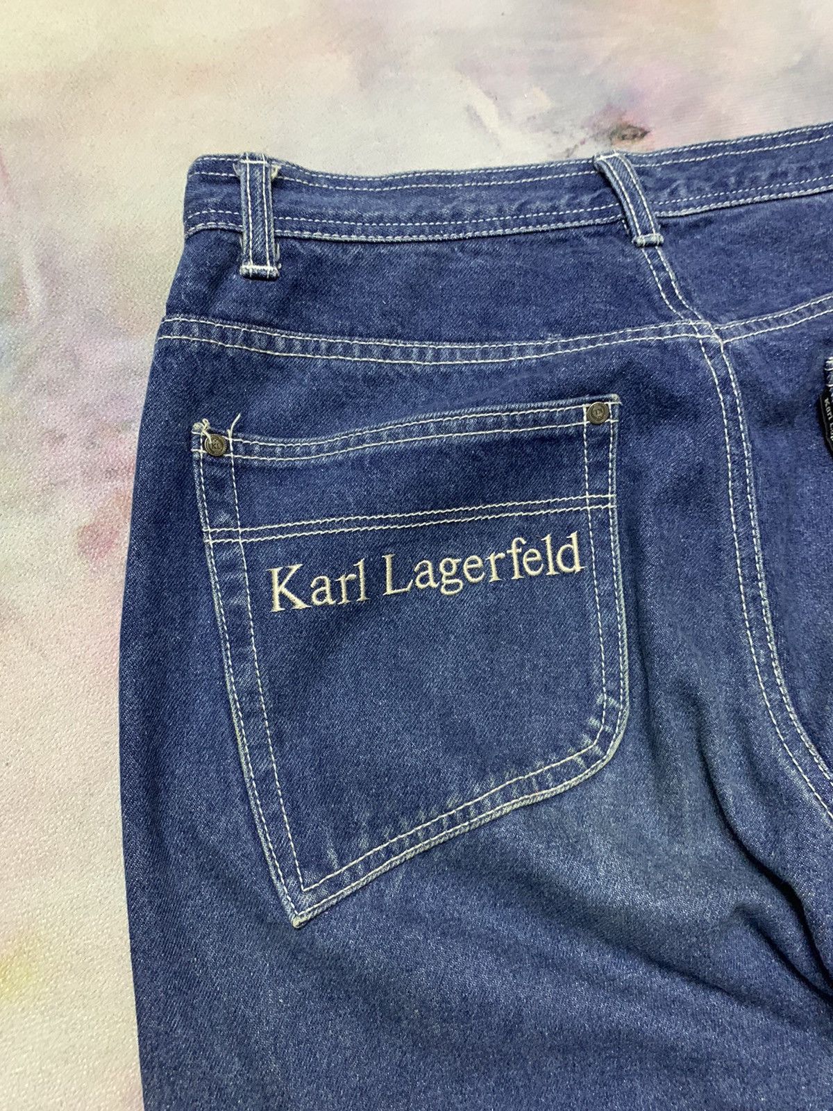Karl Lagerfeld Vintage Karl Lagerfeld Slim Denim Size US 31 - 3 Thumbnail