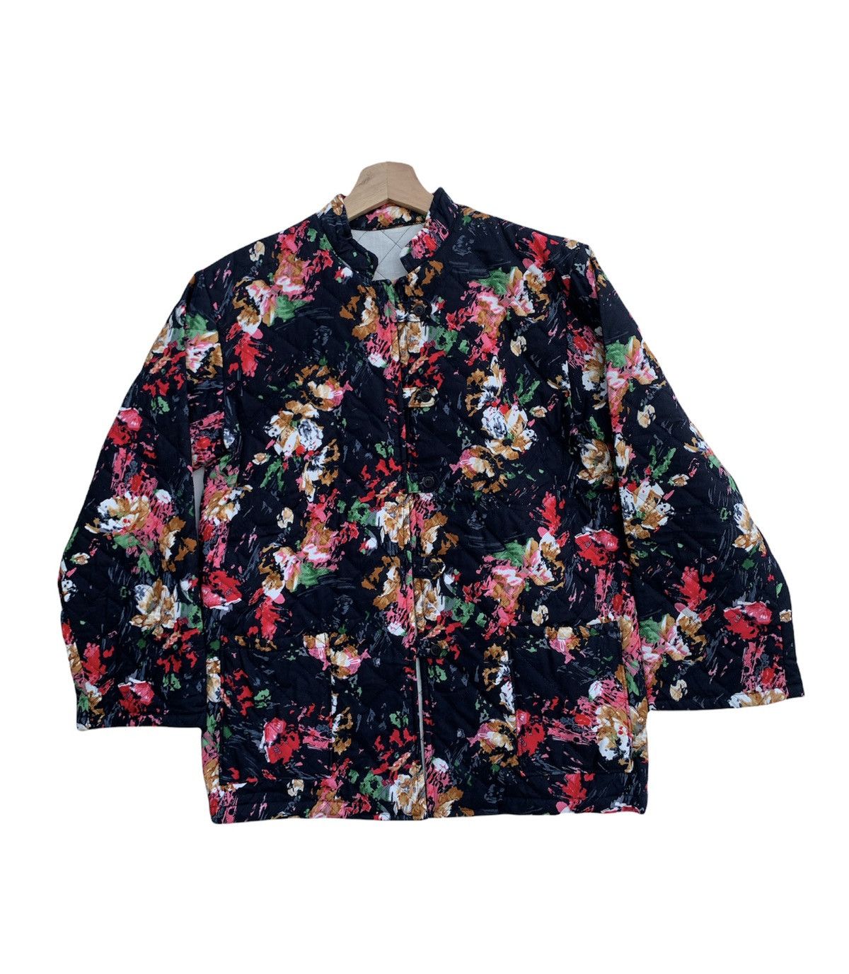 image of Vintage Light Jacket Design Art Flora Full Print, Men's (Size Medium)
