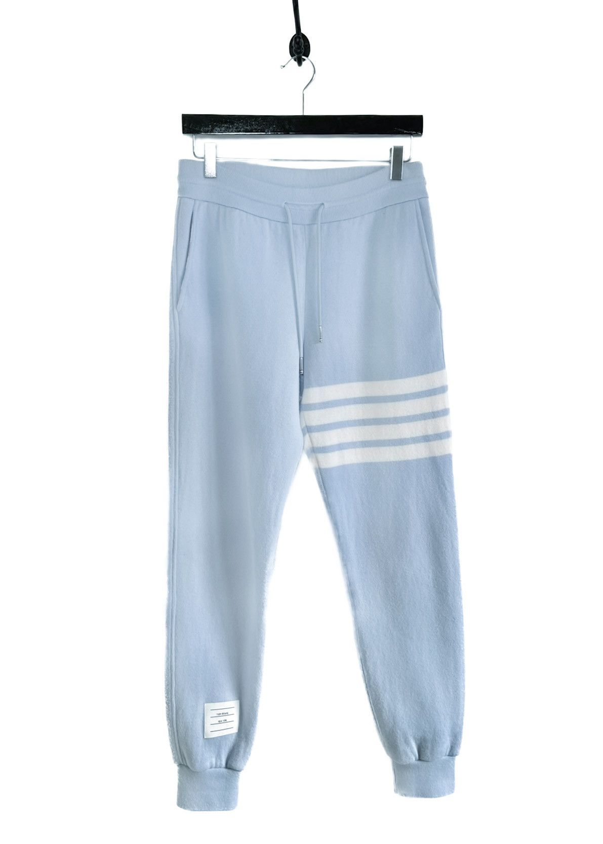 Thom Browne Thom Browne Blue Cashmere Blend 4-Bar Lounge Pants Size 26" / US 2 / IT 38 - 1 Thumbnail