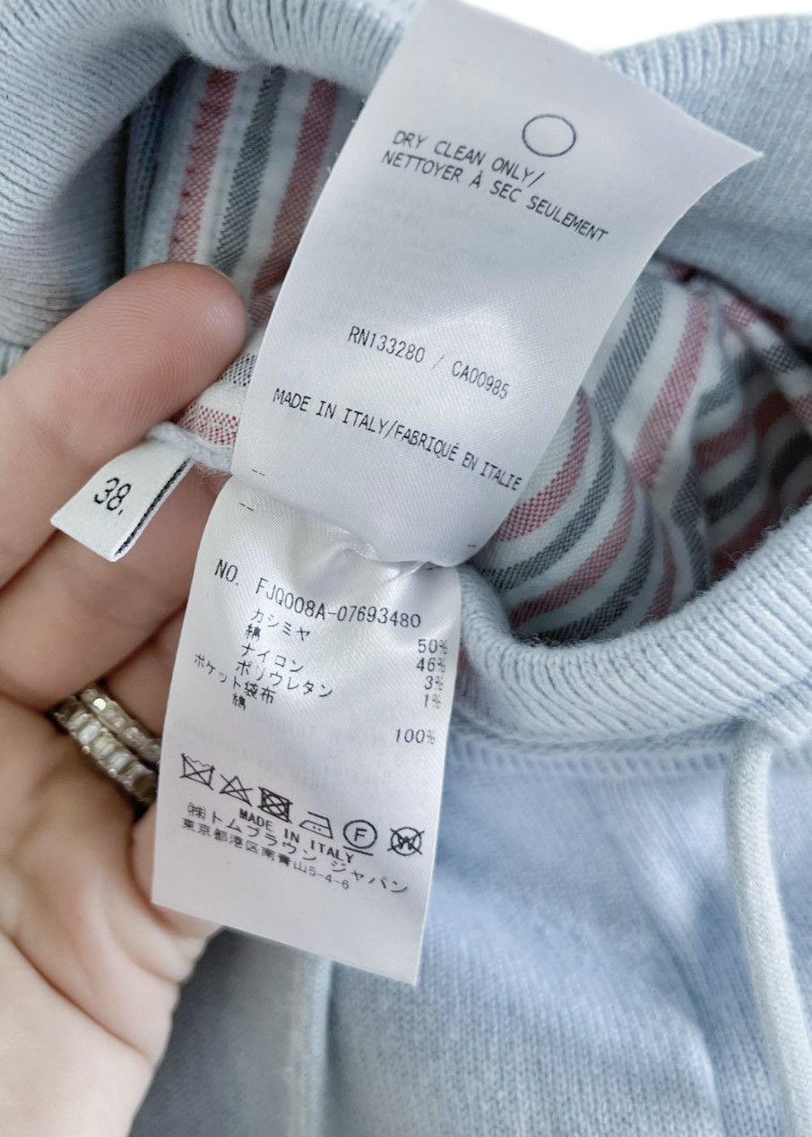 Thom Browne Thom Browne Blue Cashmere Blend 4-Bar Lounge Pants Size 26" / US 2 / IT 38 - 9 Thumbnail