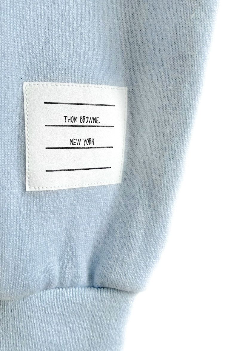 Thom Browne Thom Browne Blue Cashmere Blend 4-Bar Lounge Pants Size 26" / US 2 / IT 38 - 4 Thumbnail