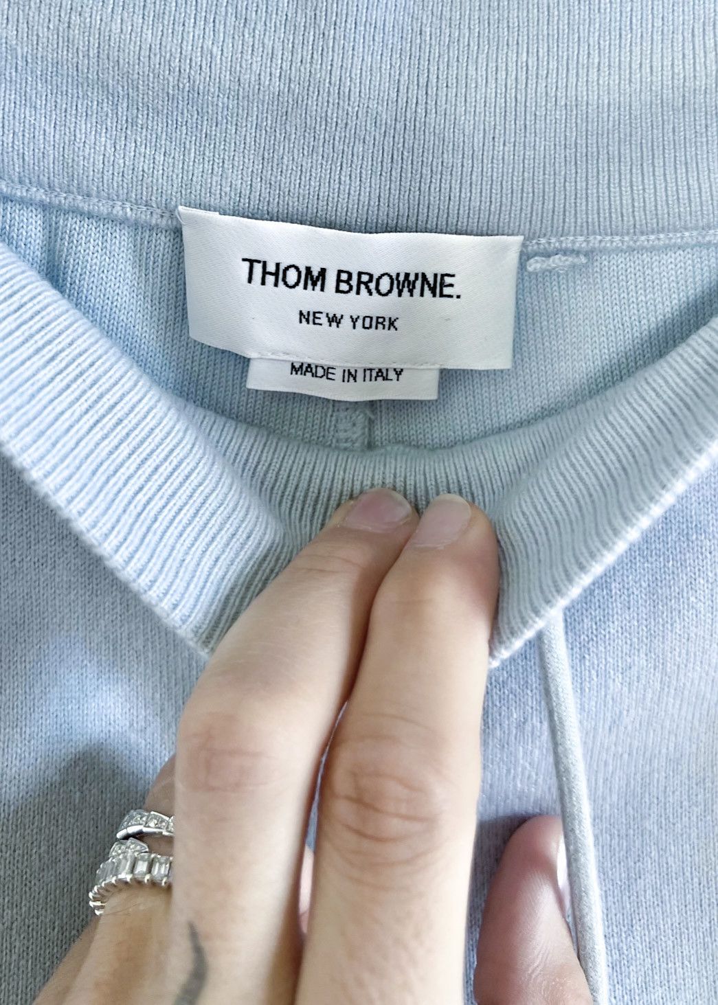 Thom Browne Thom Browne Blue Cashmere Blend 4-Bar Lounge Pants Size 26" / US 2 / IT 38 - 5 Thumbnail