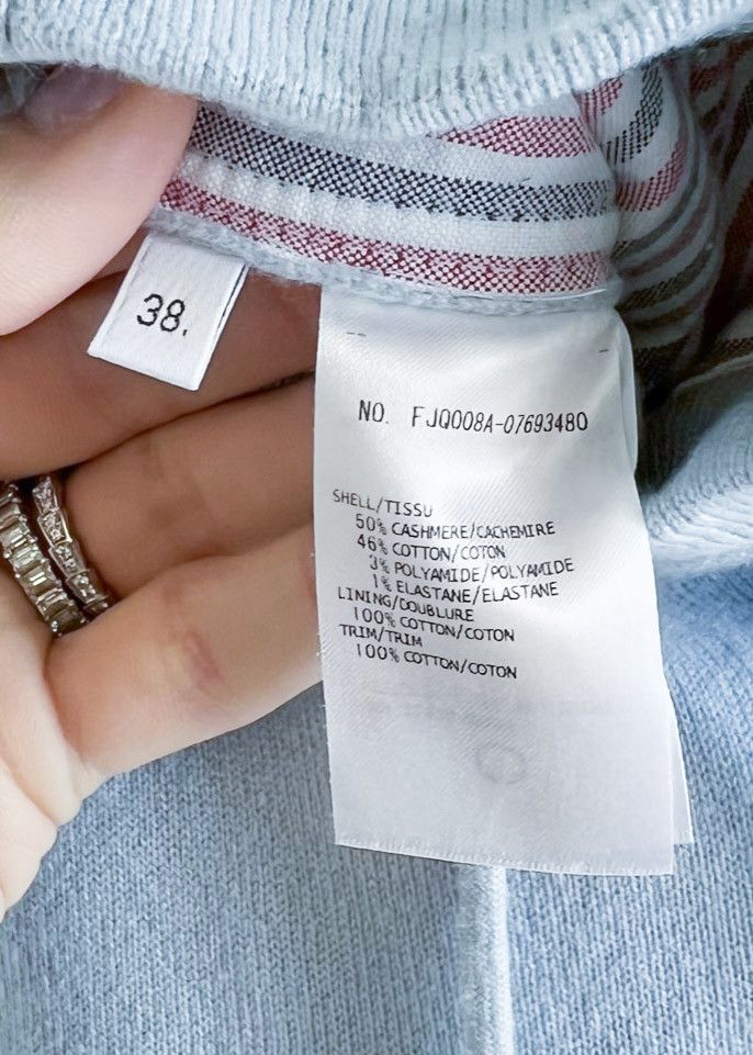 Thom Browne Thom Browne Blue Cashmere Blend 4-Bar Lounge Pants Size 26" / US 2 / IT 38 - 8 Thumbnail