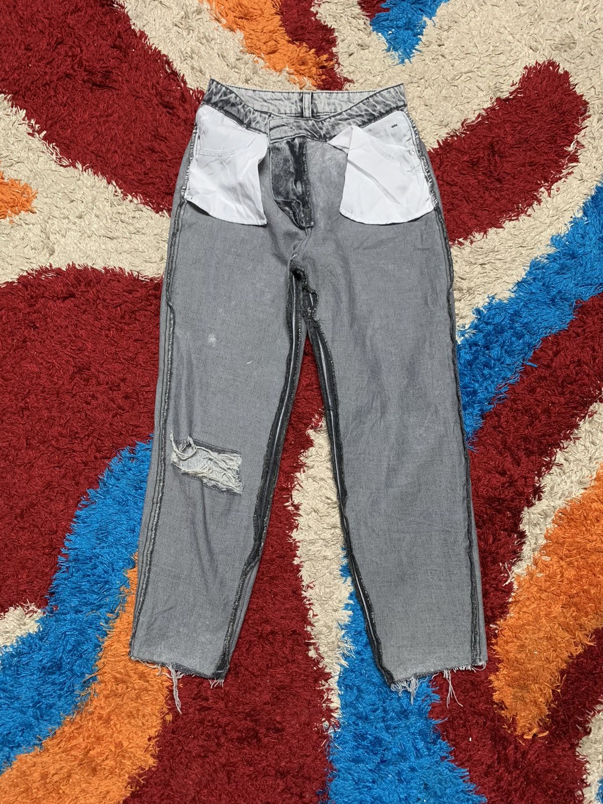Bershka BERSHKA DISTRESSED JEANS DENIM Size US 26 / EU 42 - 12 Thumbnail