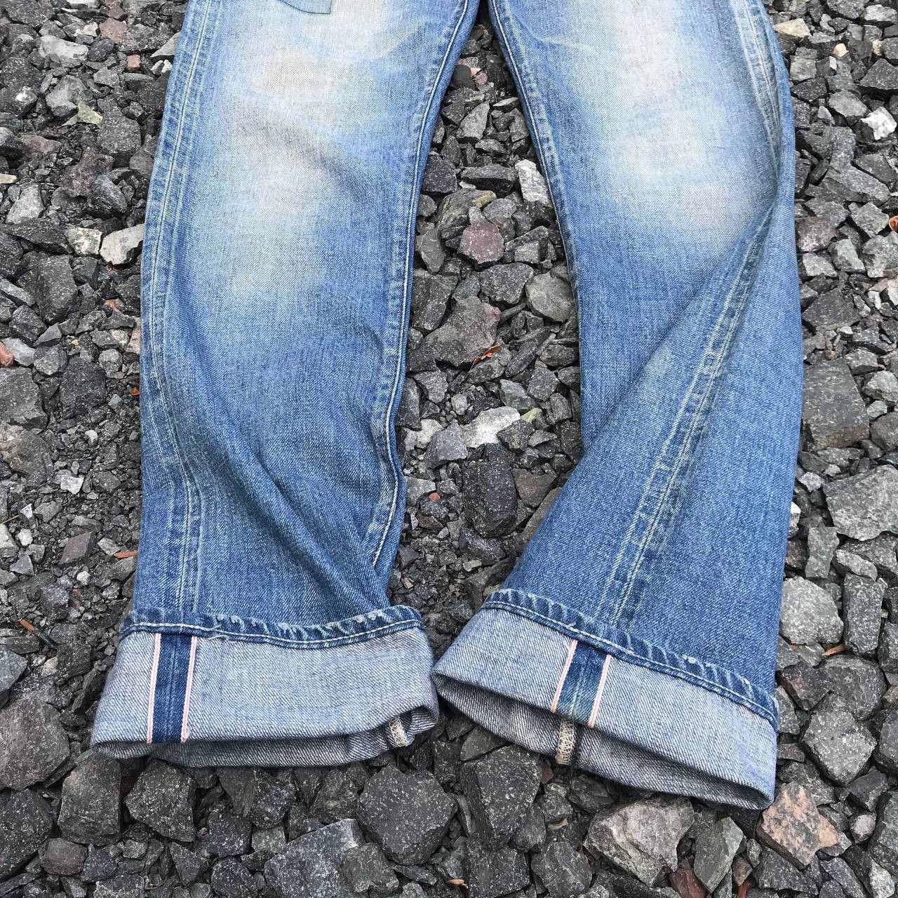 Denime Avoid Japan Selvedged redline bluewash faded kapital dirty Size US 28 / EU 44 - 8 Thumbnail