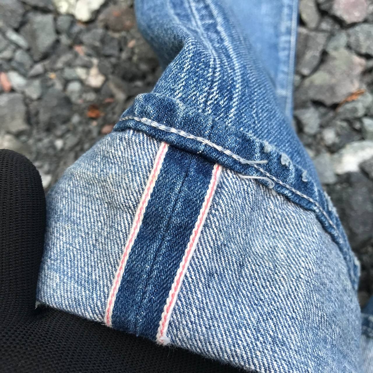 Denime Avoid Japan Selvedged redline bluewash faded kapital dirty Size US 28 / EU 44 - 9 Thumbnail