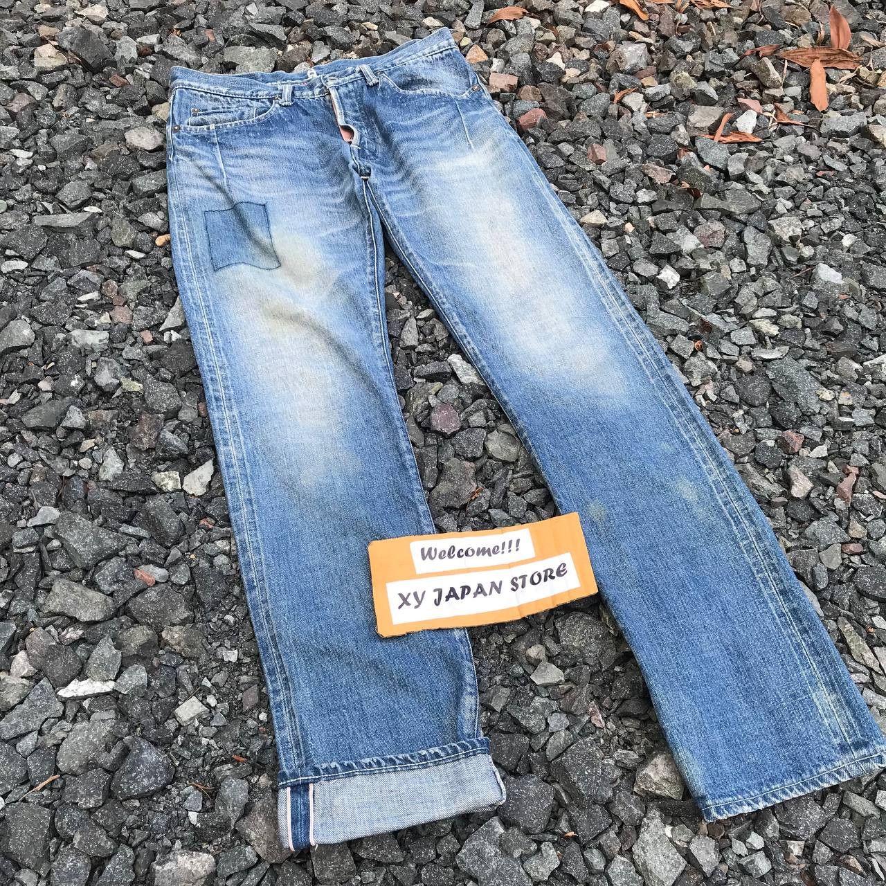 Denime Avoid Japan Selvedged redline bluewash faded kapital dirty Size US 28 / EU 44 - 1 Thumbnail