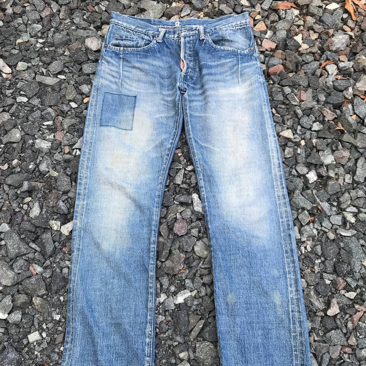 Denime Avoid Japan Selvedged redline bluewash faded kapital dirty Size US 28 / EU 44 - 7 Thumbnail