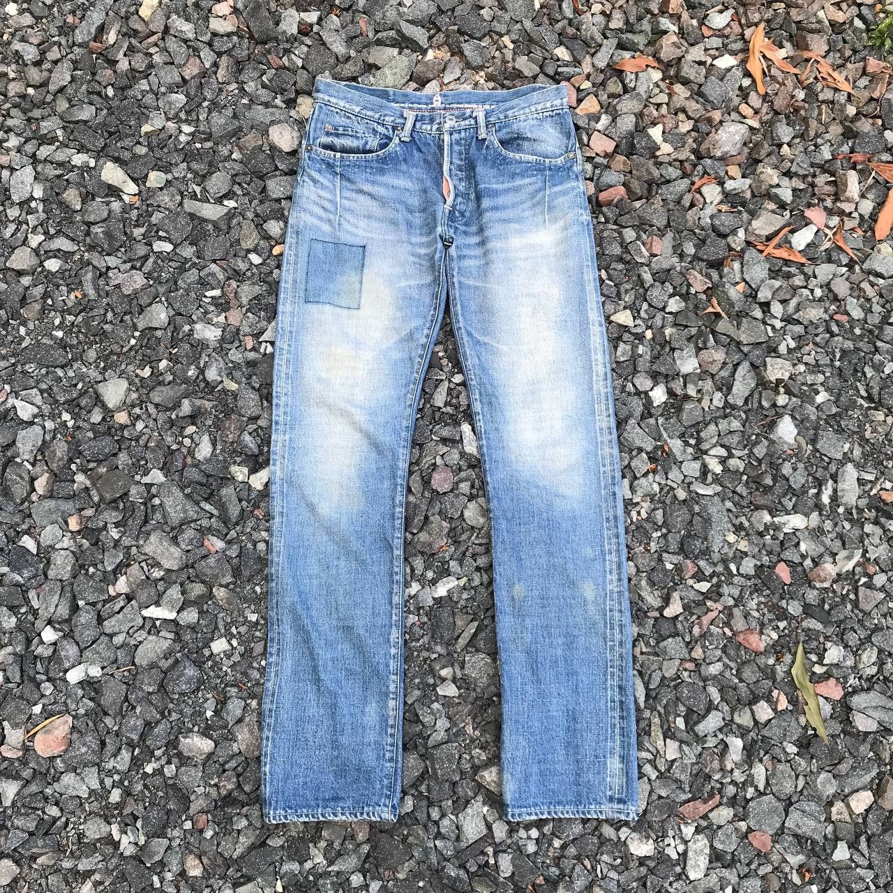 Denime Avoid Japan Selvedged redline bluewash faded kapital dirty Size US 28 / EU 44 - 3 Thumbnail