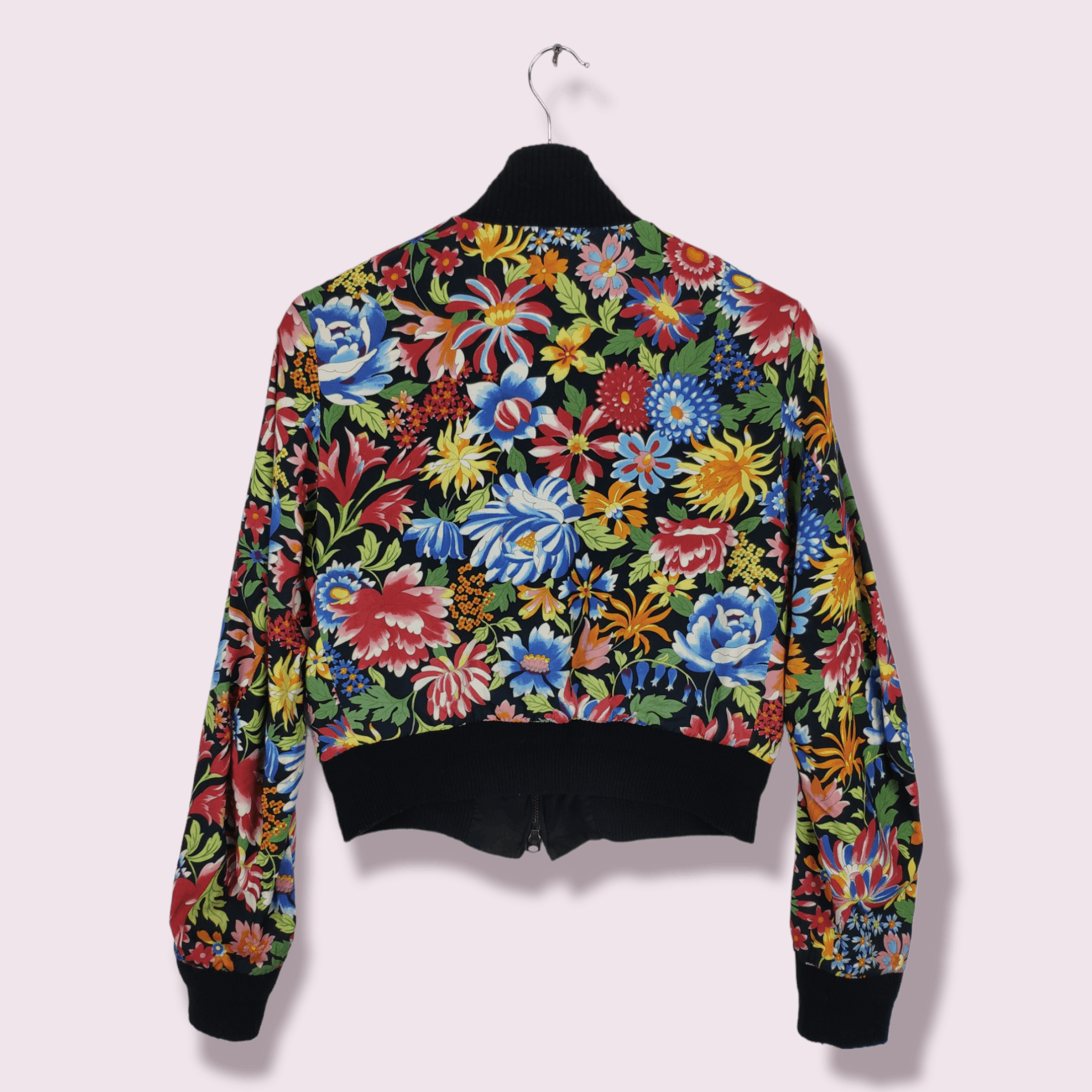 Y's × Yohji Yamamoto Ys Yohji Yamamoto Floral Bomber Jacket Cropped Reversible Size S / US 4 / IT 40 - 4 Thumbnail