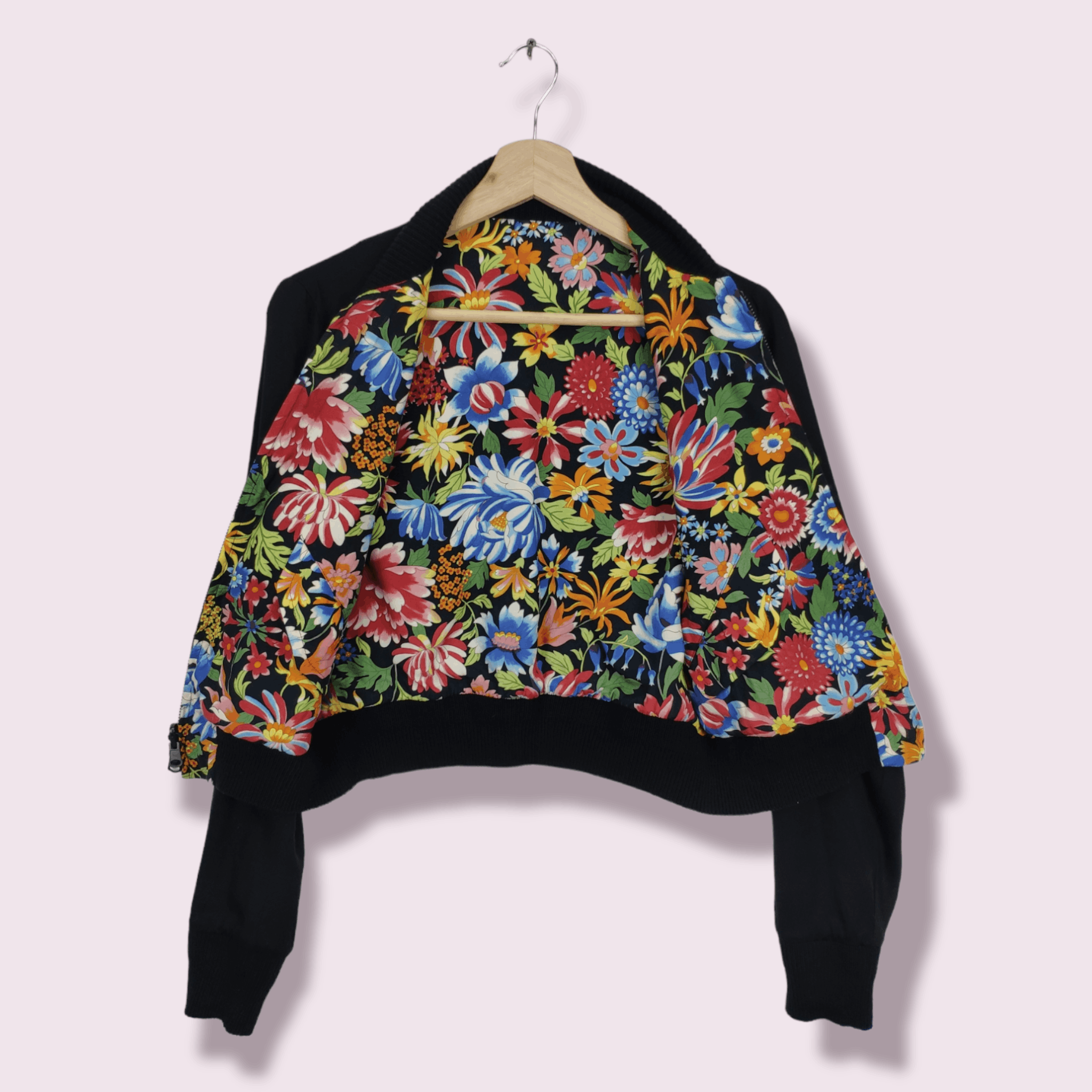 Y's × Yohji Yamamoto Ys Yohji Yamamoto Floral Bomber Jacket Cropped Reversible Size S / US 4 / IT 40 - 6 Thumbnail