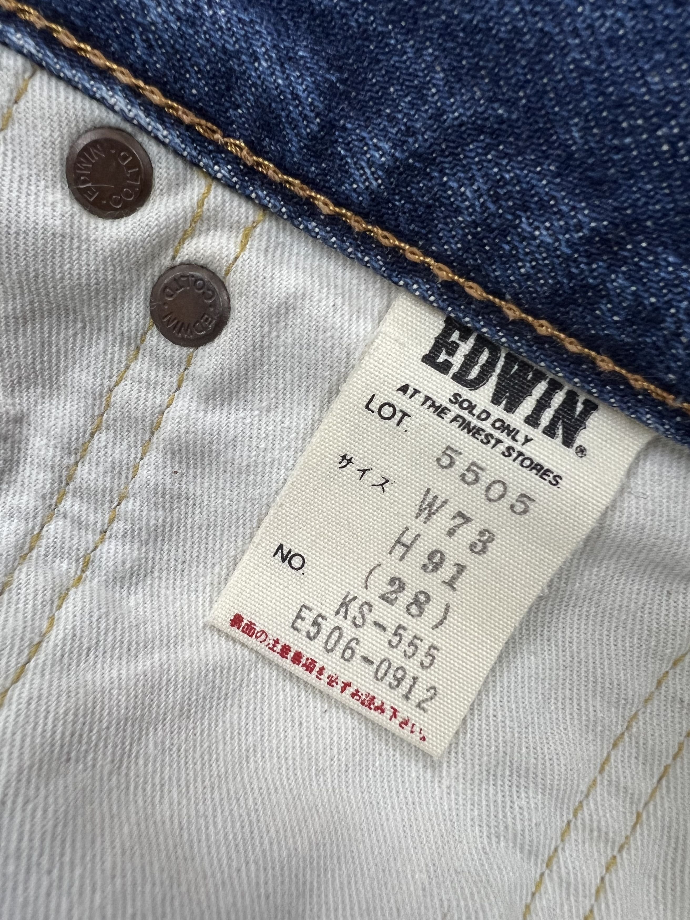 Edwin Redline Edwin 505X Blue Washed jeans Size US 28 / EU 44 - 11 Thumbnail