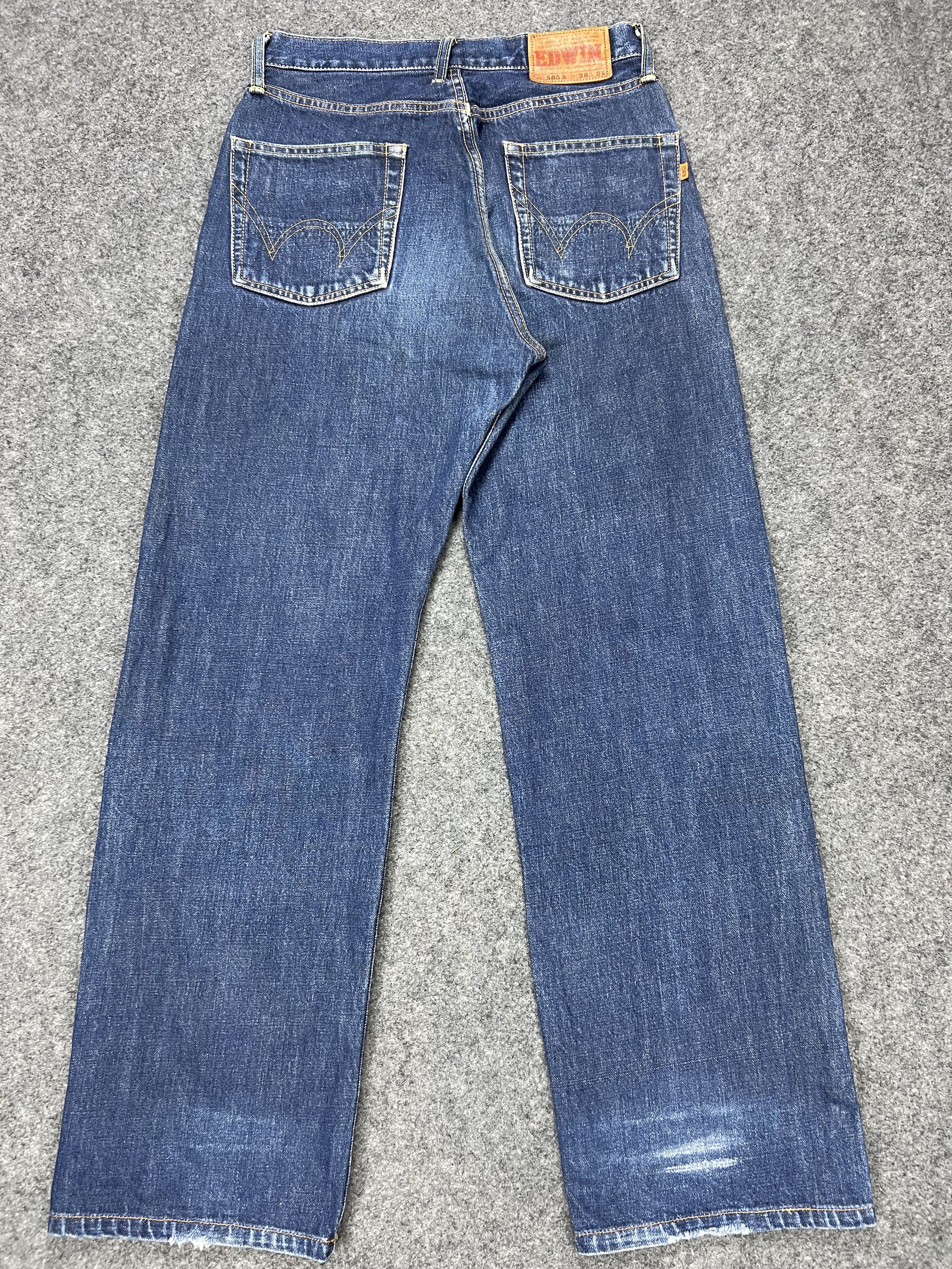 Edwin Redline Edwin 505X Blue Washed jeans Size US 28 / EU 44 - 4 Thumbnail