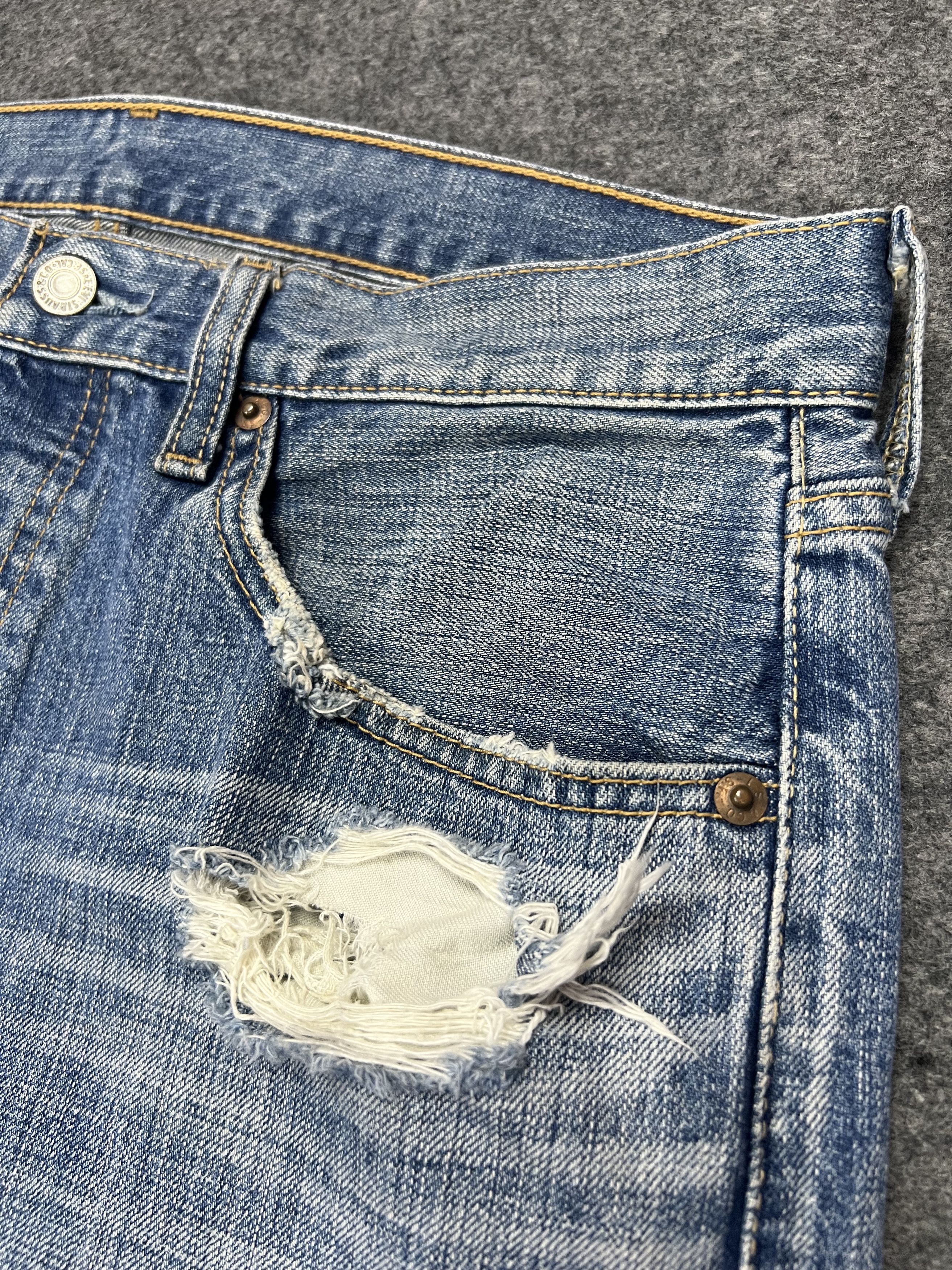 Levi's × Vintage Distressed Levis 501 jeans Size US 34 / EU 50 - 5 Thumbnail