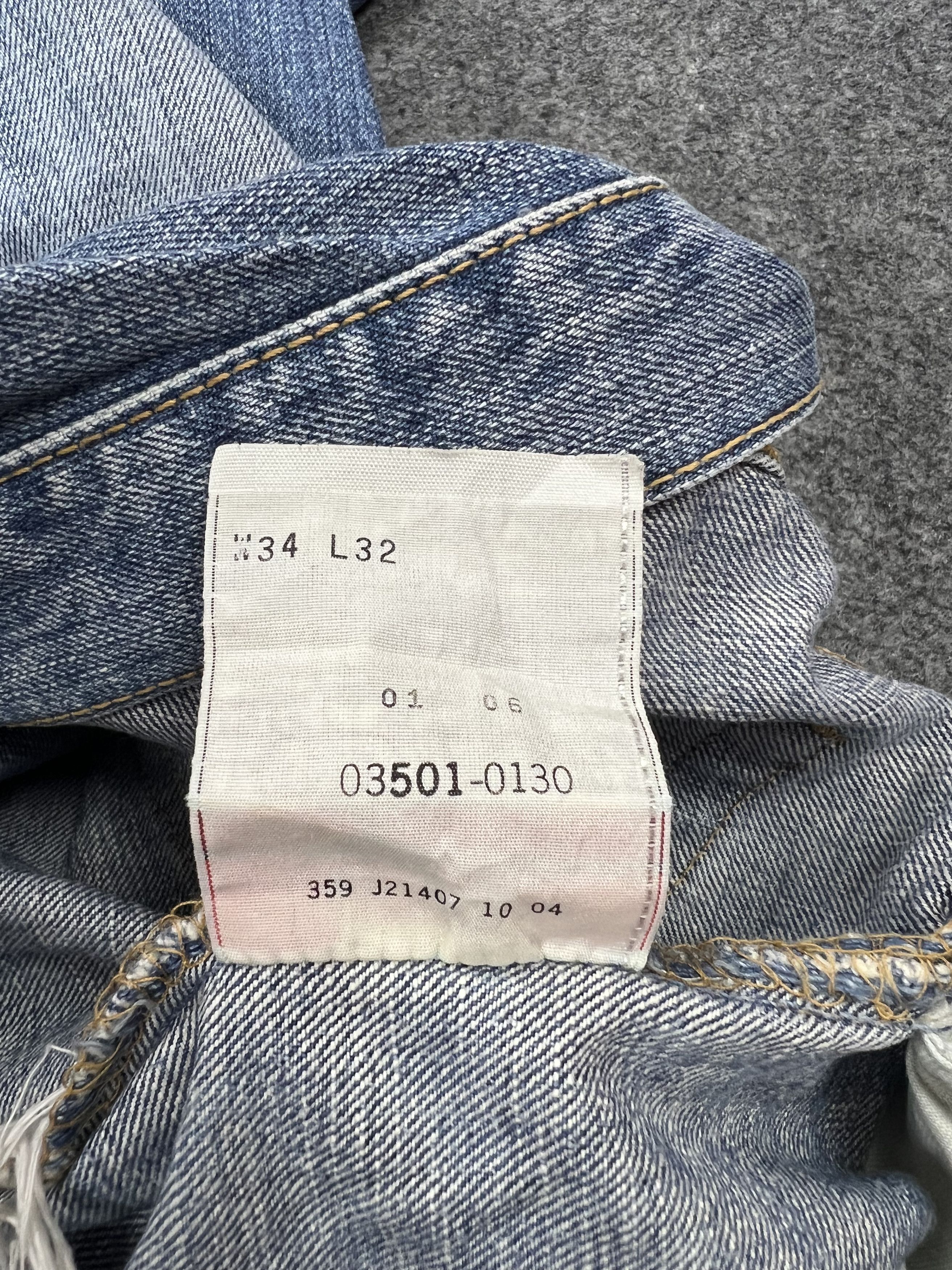 Levi's × Vintage Distressed Levis 501 jeans Size US 34 / EU 50 - 22 Thumbnail