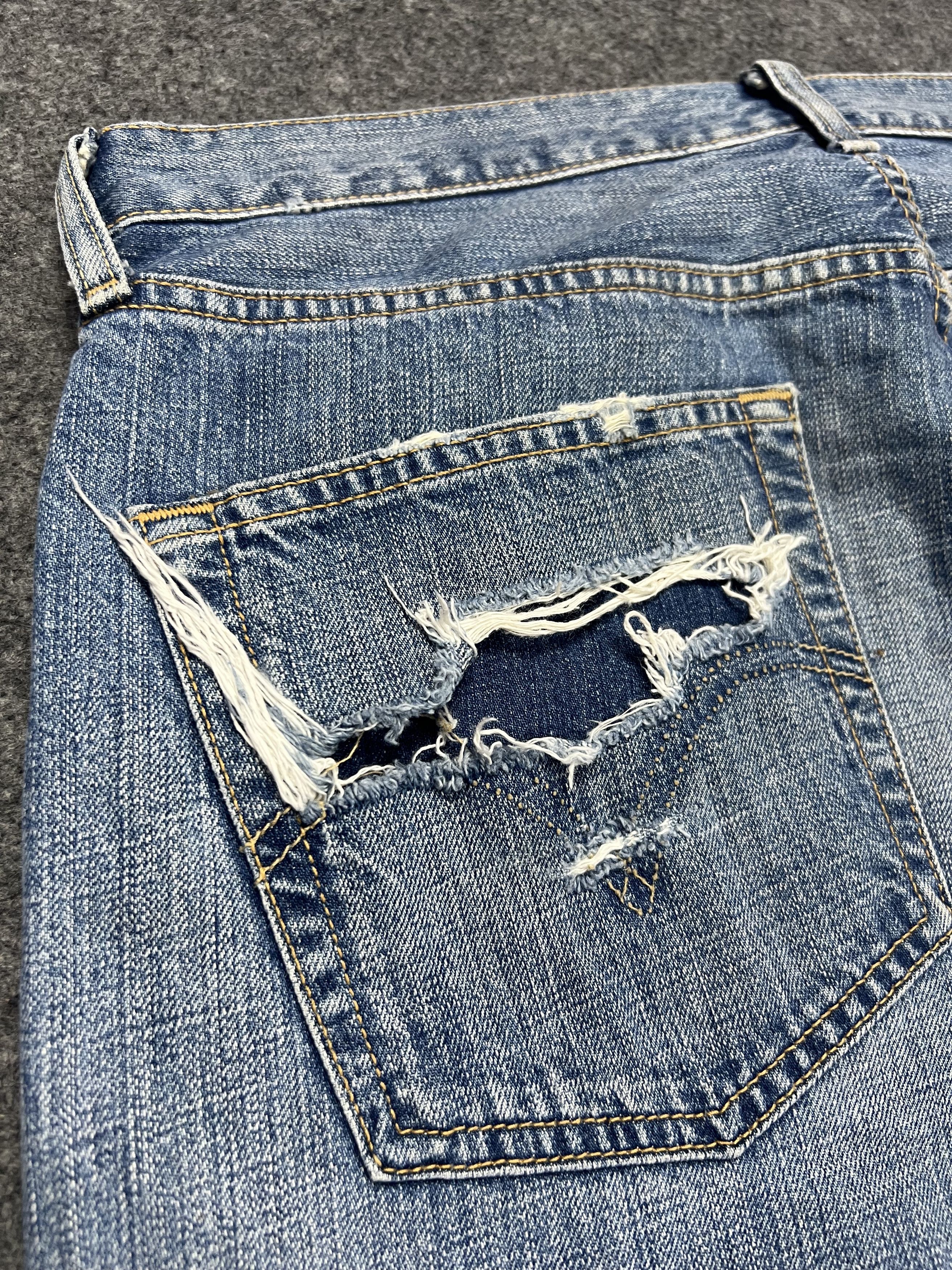 Levi's × Vintage Distressed Levis 501 jeans Size US 34 / EU 50 - 8 Thumbnail