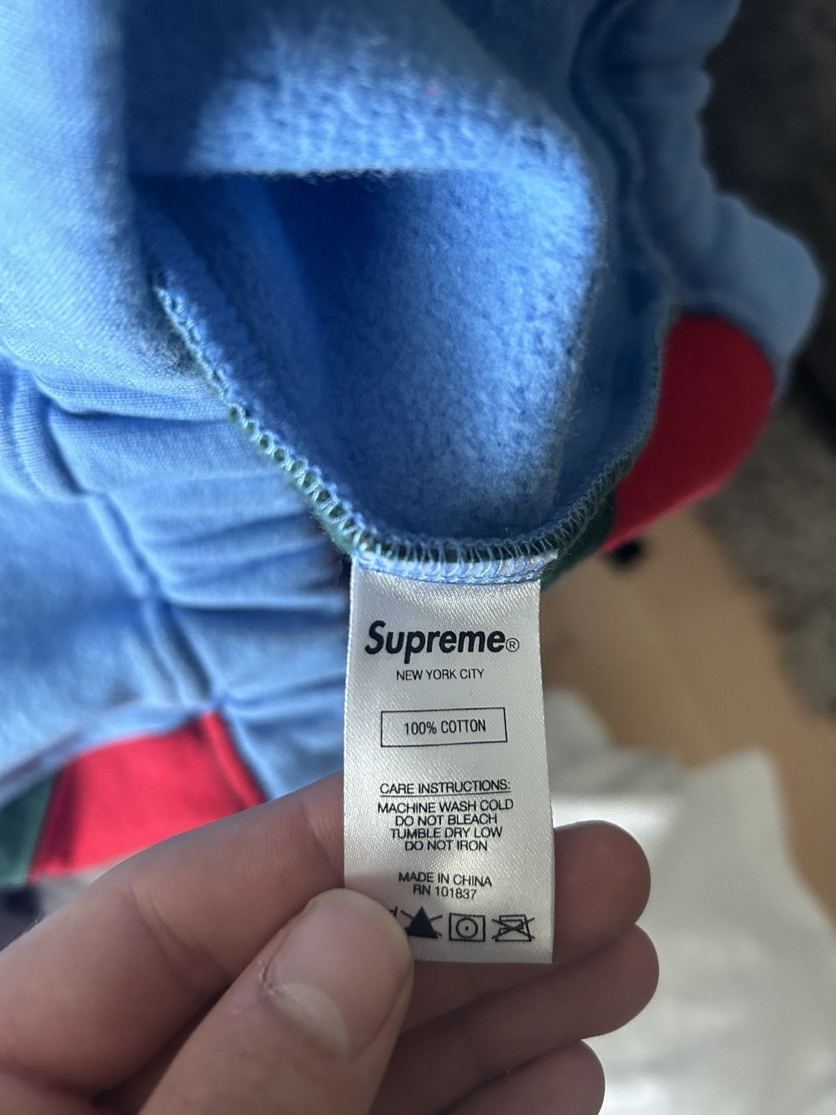 Supreme Supreme summer 2020 light blue cross half zip sweatshirt Size US M / EU 48-50 / 2 - 5 Thumbnail