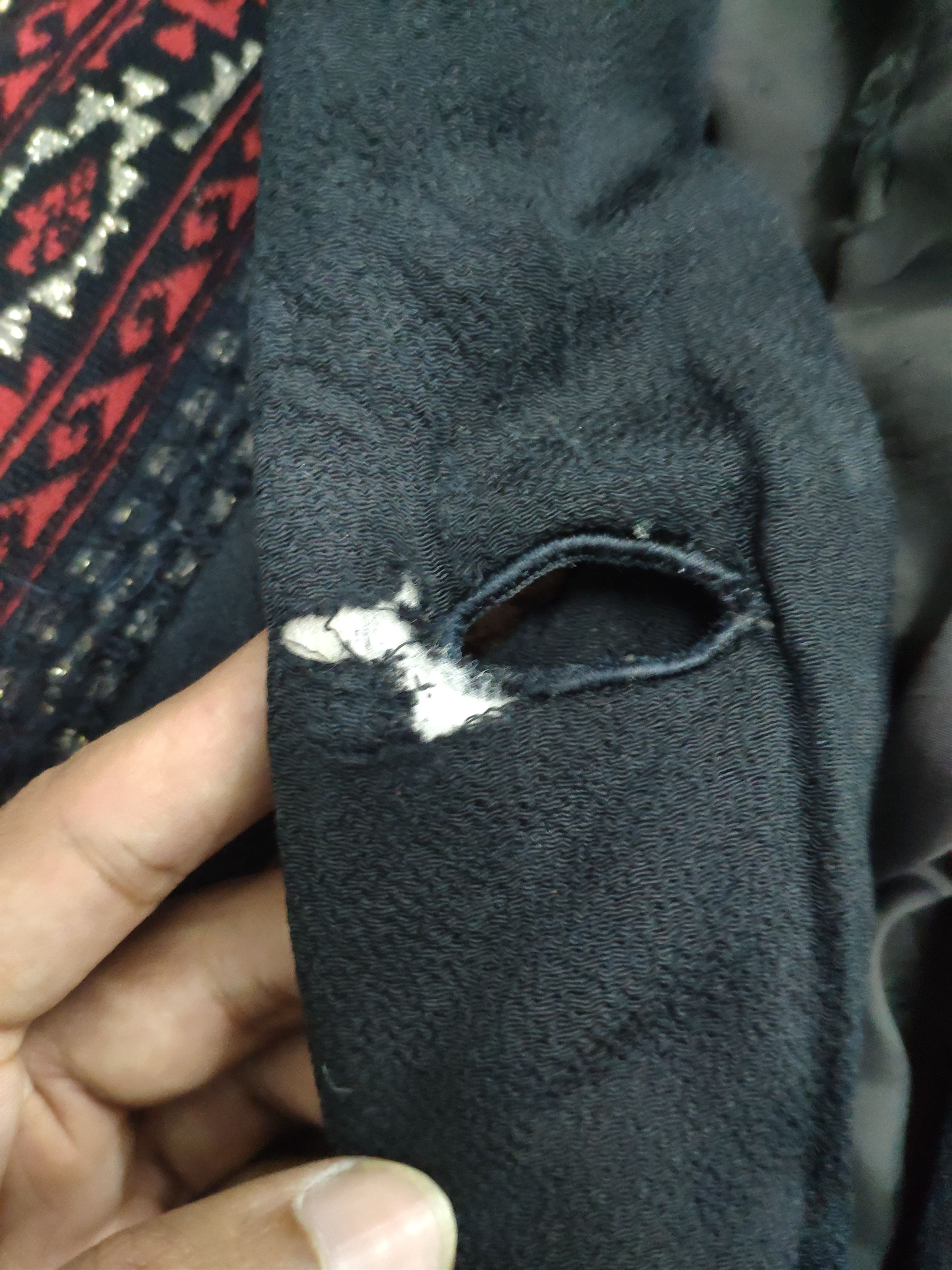 Designer Vintage Cardigan Shawl Collar Distressed Like Yohji Yamamoto Size XL / US 12-14 / IT 48-50 - 22 Thumbnail