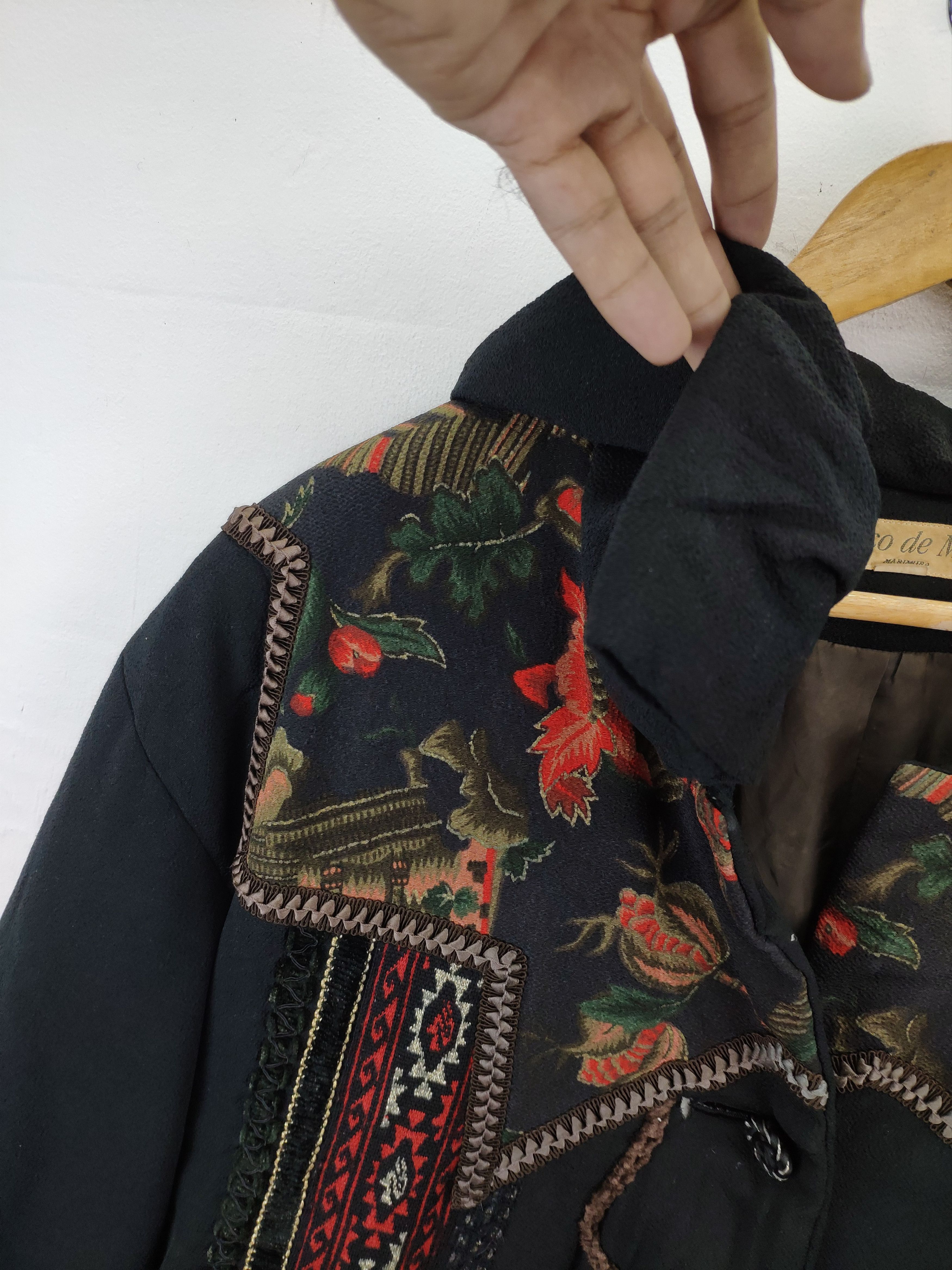 Designer Vintage Cardigan Shawl Collar Distressed Like Yohji Yamamoto Size XL / US 12-14 / IT 48-50 - 12 Thumbnail