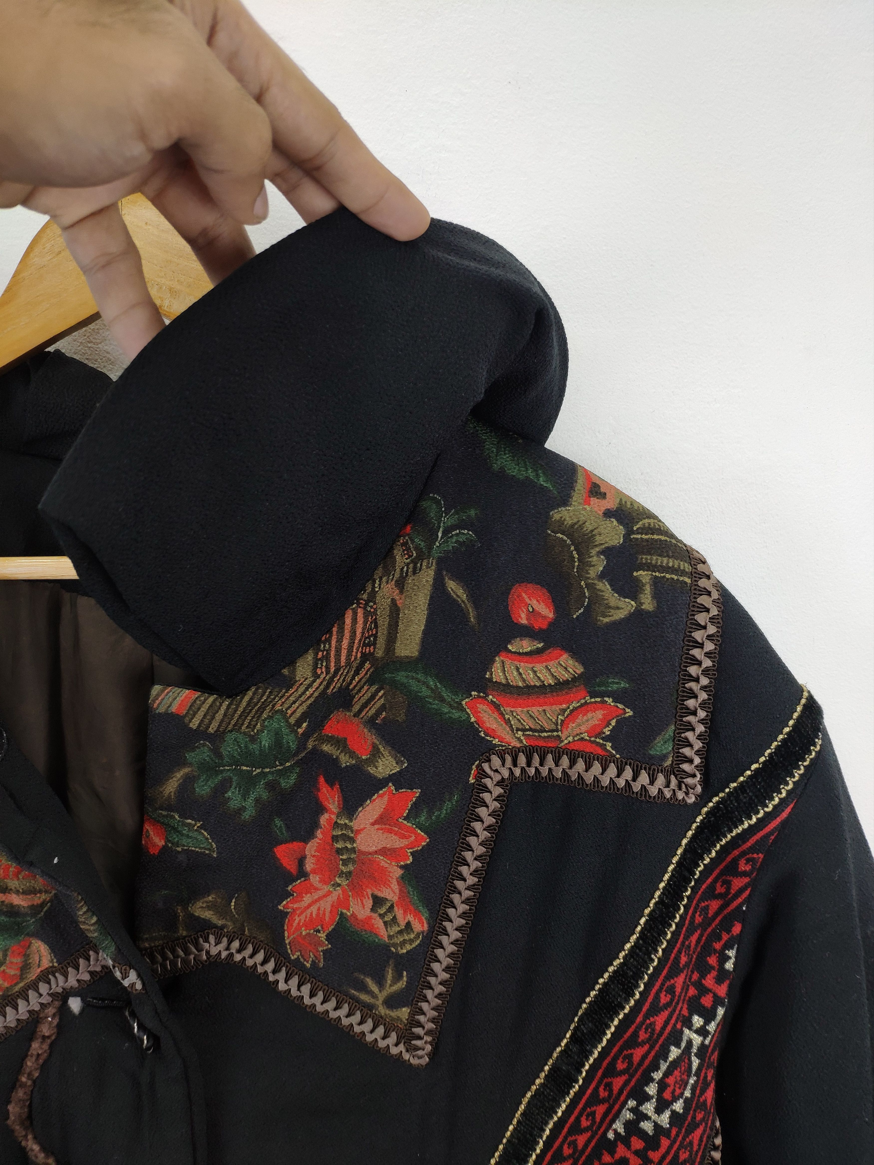 Designer Vintage Cardigan Shawl Collar Distressed Like Yohji Yamamoto Size XL / US 12-14 / IT 48-50 - 11 Thumbnail