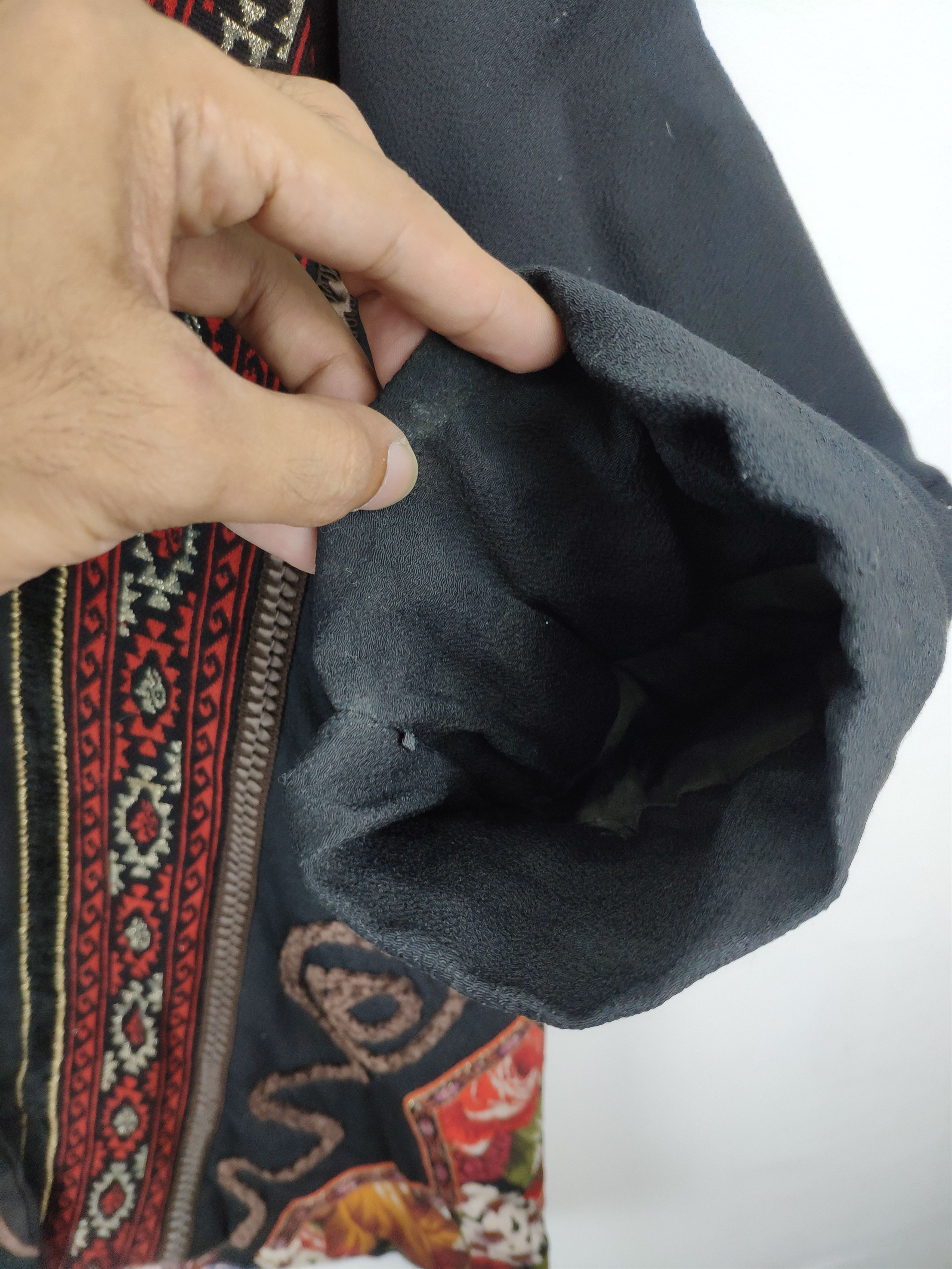 Designer Vintage Cardigan Shawl Collar Distressed Like Yohji Yamamoto Size XL / US 12-14 / IT 48-50 - 7 Thumbnail