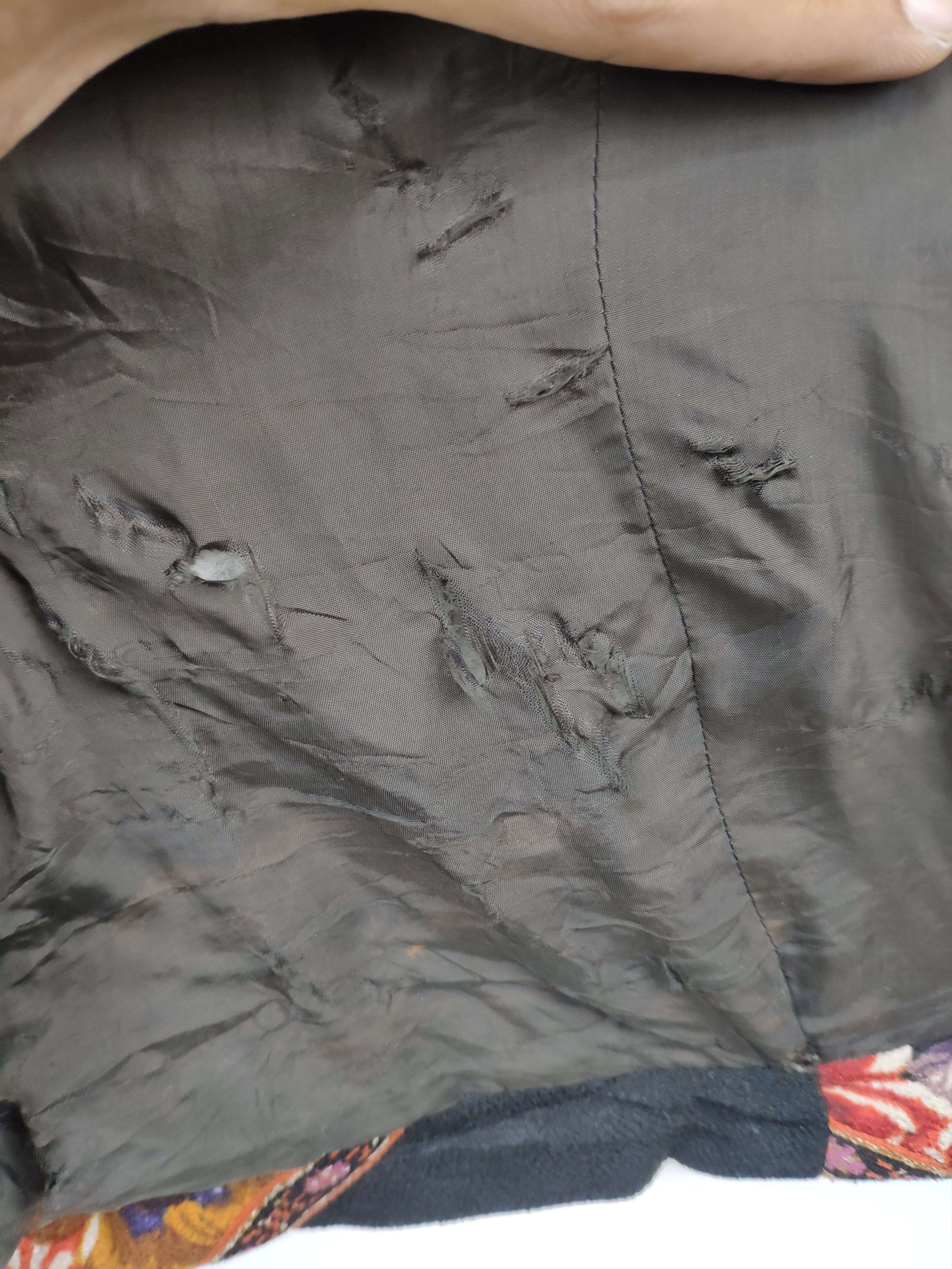 Designer Vintage Cardigan Shawl Collar Distressed Like Yohji Yamamoto Size XL / US 12-14 / IT 48-50 - 17 Thumbnail