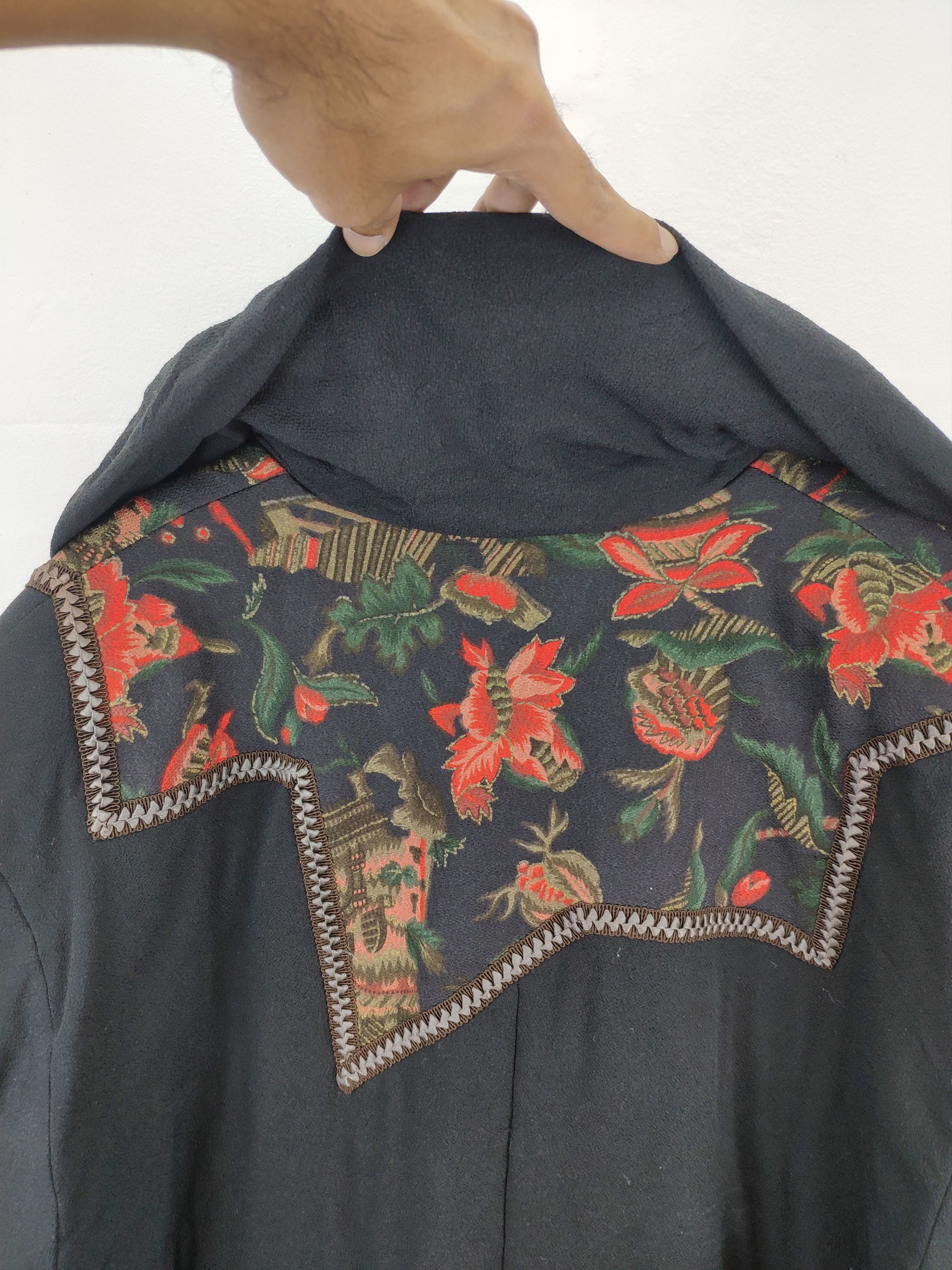 Designer Vintage Cardigan Shawl Collar Distressed Like Yohji Yamamoto Size XL / US 12-14 / IT 48-50 - 19 Thumbnail