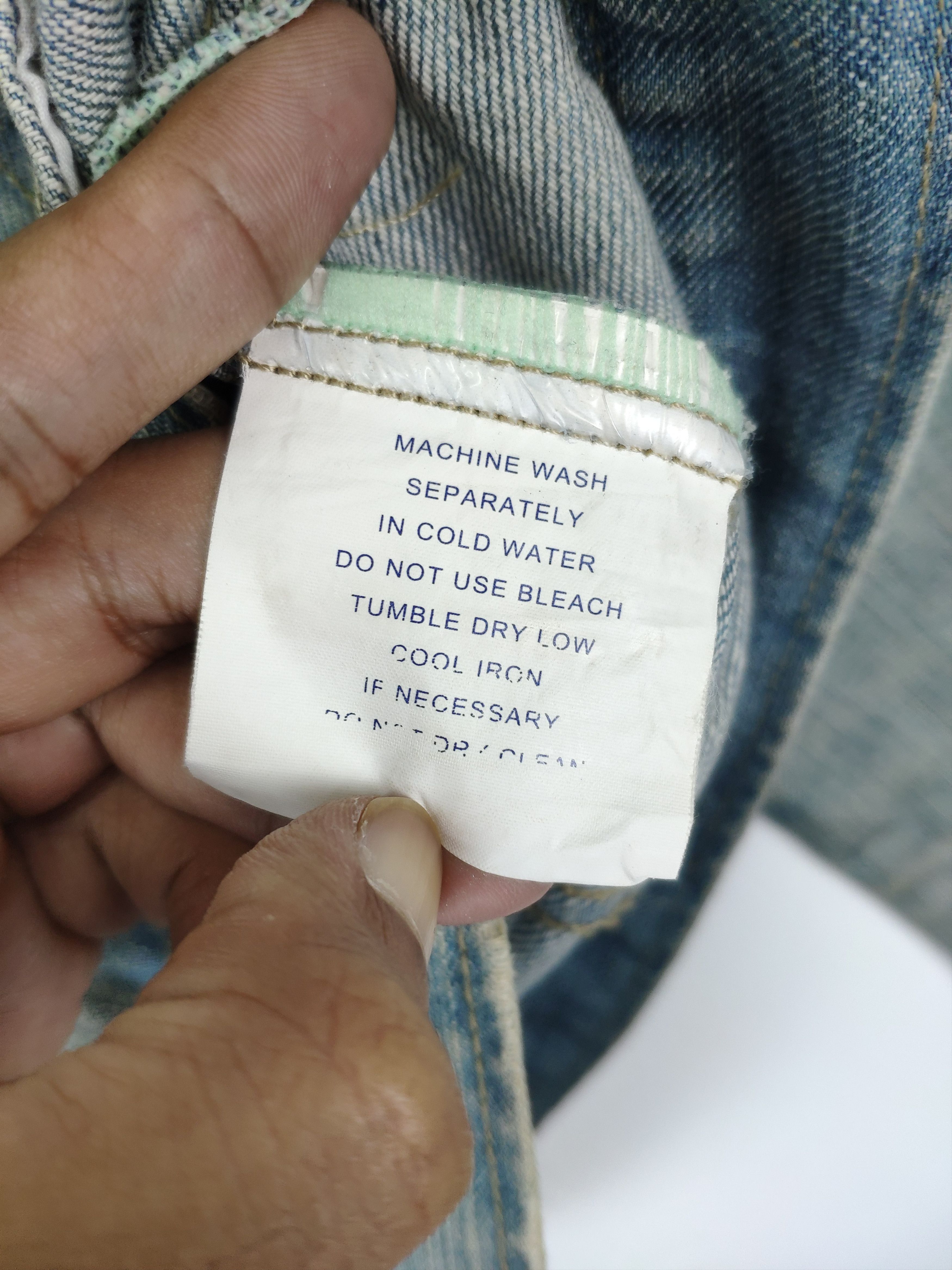 Japanese Brand × Vintage Vintage 1990s Denim Jacket Cropped Motorcycle Style Size S / US 4 / IT 40 - 5 Thumbnail