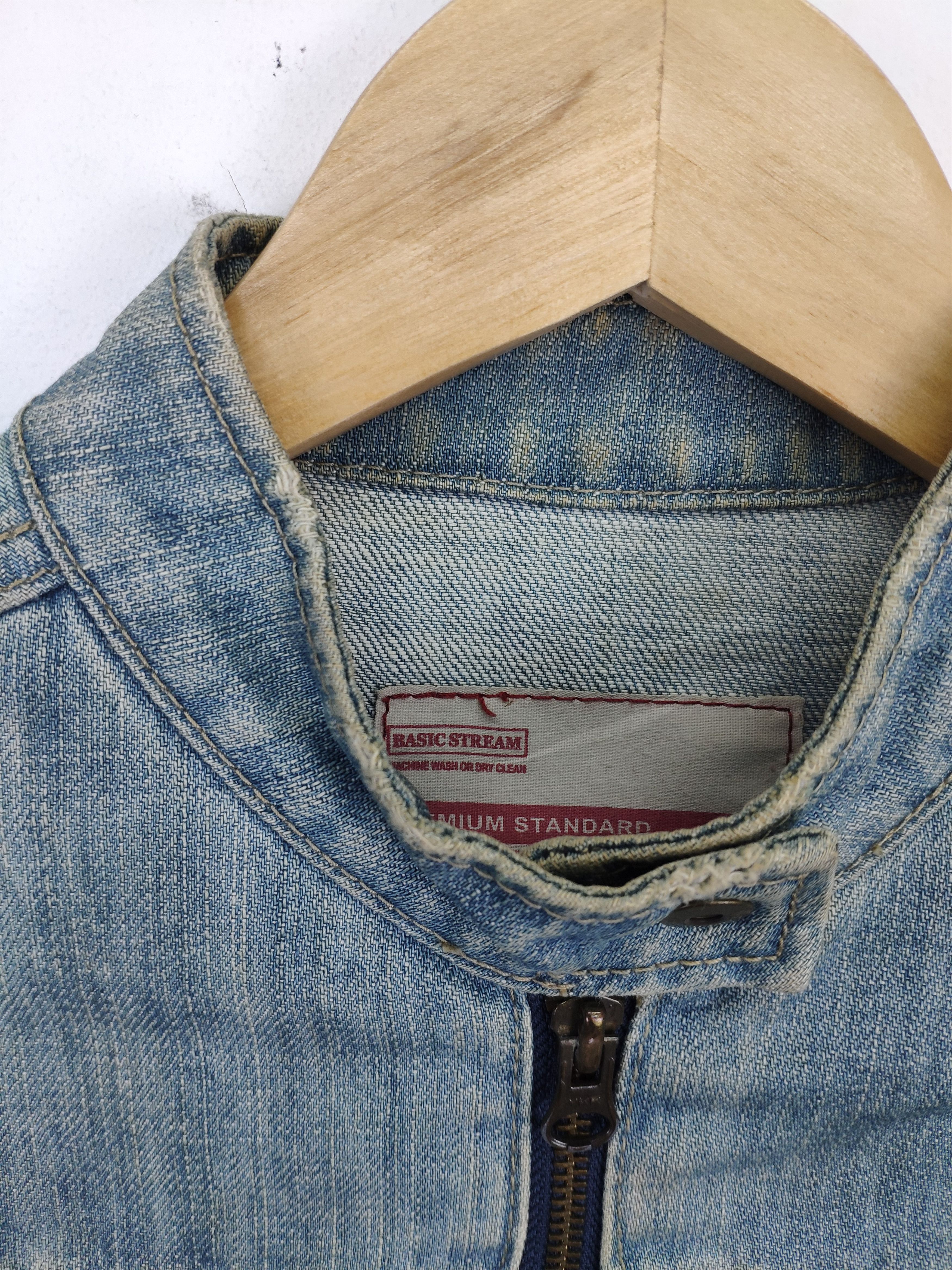 Japanese Brand × Vintage Vintage 1990s Denim Jacket Cropped Motorcycle Style Size S / US 4 / IT 40 - 16 Thumbnail
