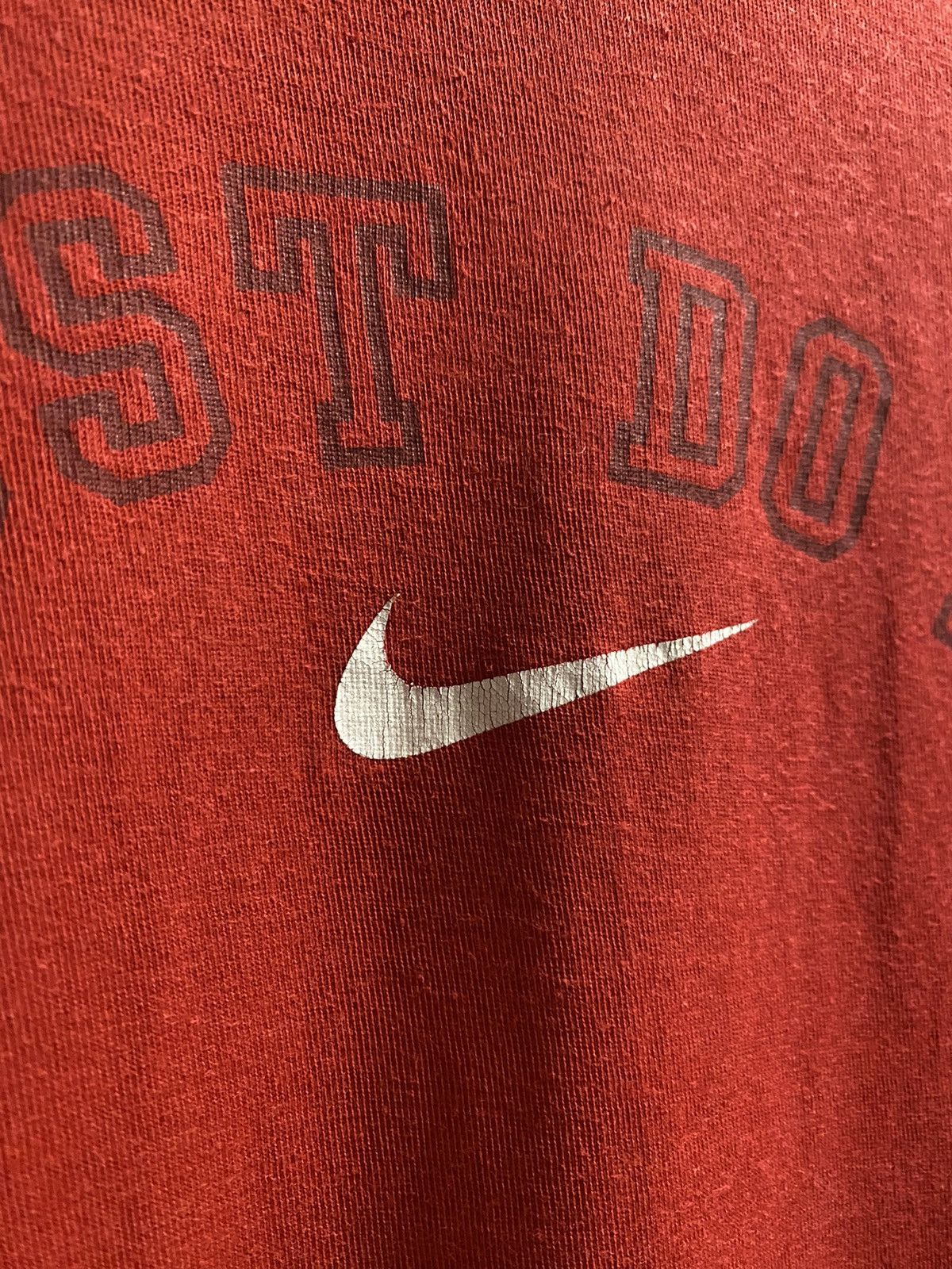 Nike Rare Vintage T-Shirt Centr Logo. Y2K style. Drill Swoosh Size US S / EU 44-46 / 1 - 6 Thumbnail