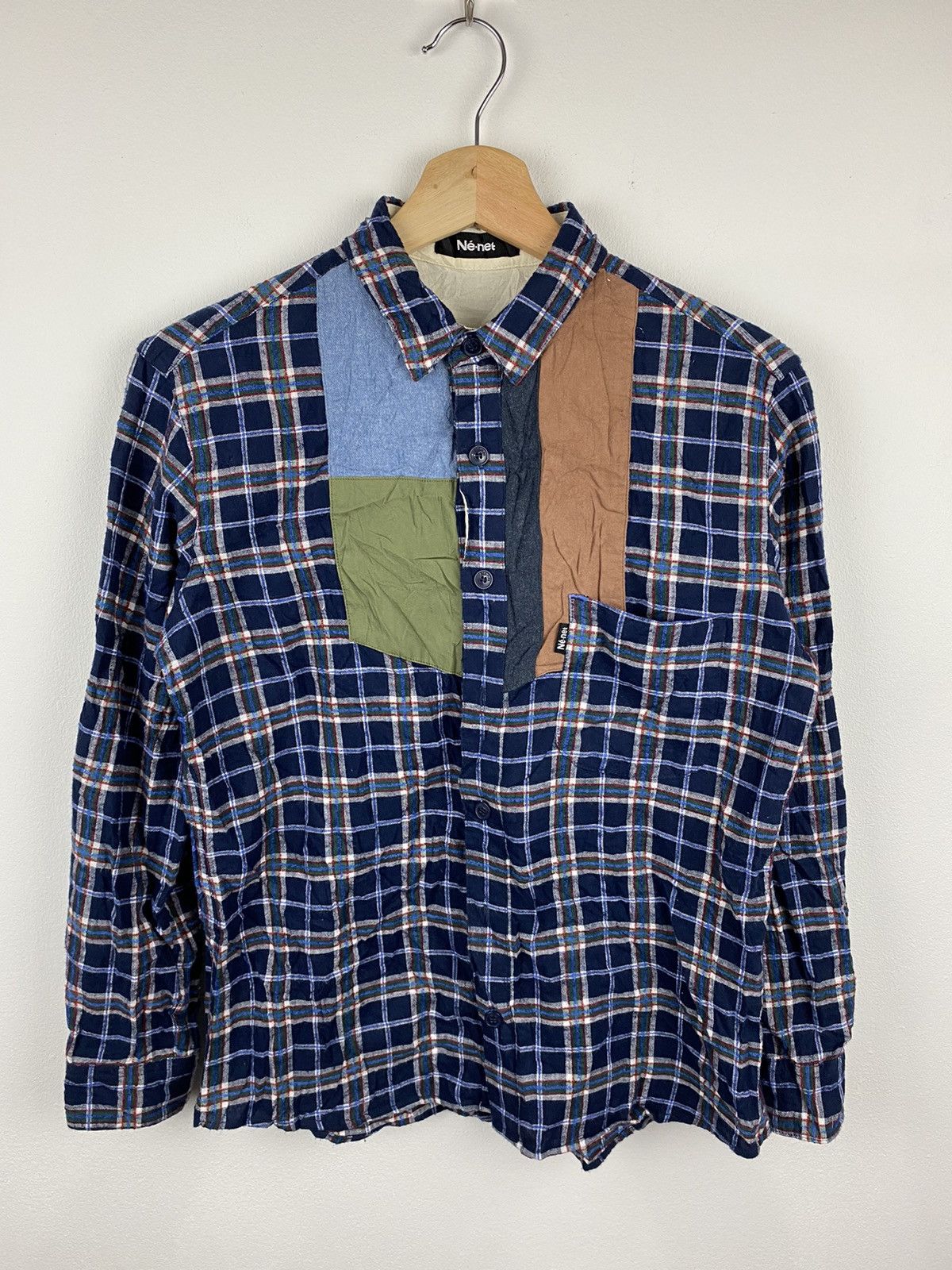 Ne-Net Ex-Issey Miyake Designer Ne-Net Button Ups Shirt Over Print Size US S / EU 44-46 / 1 - 1 Thumbnail