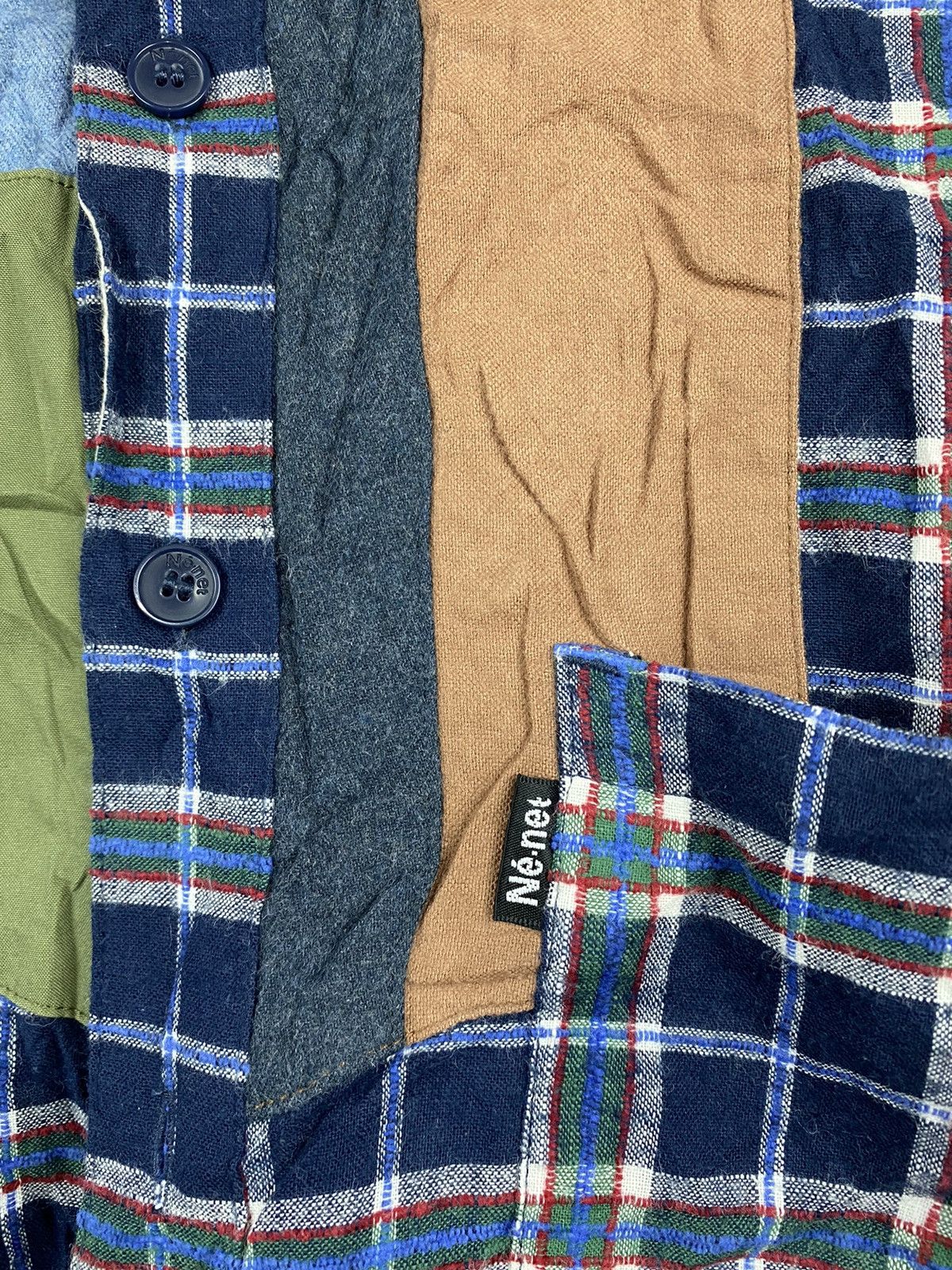 Ne-Net Ex-Issey Miyake Designer Ne-Net Button Ups Shirt Over Print Size US S / EU 44-46 / 1 - 3 Thumbnail