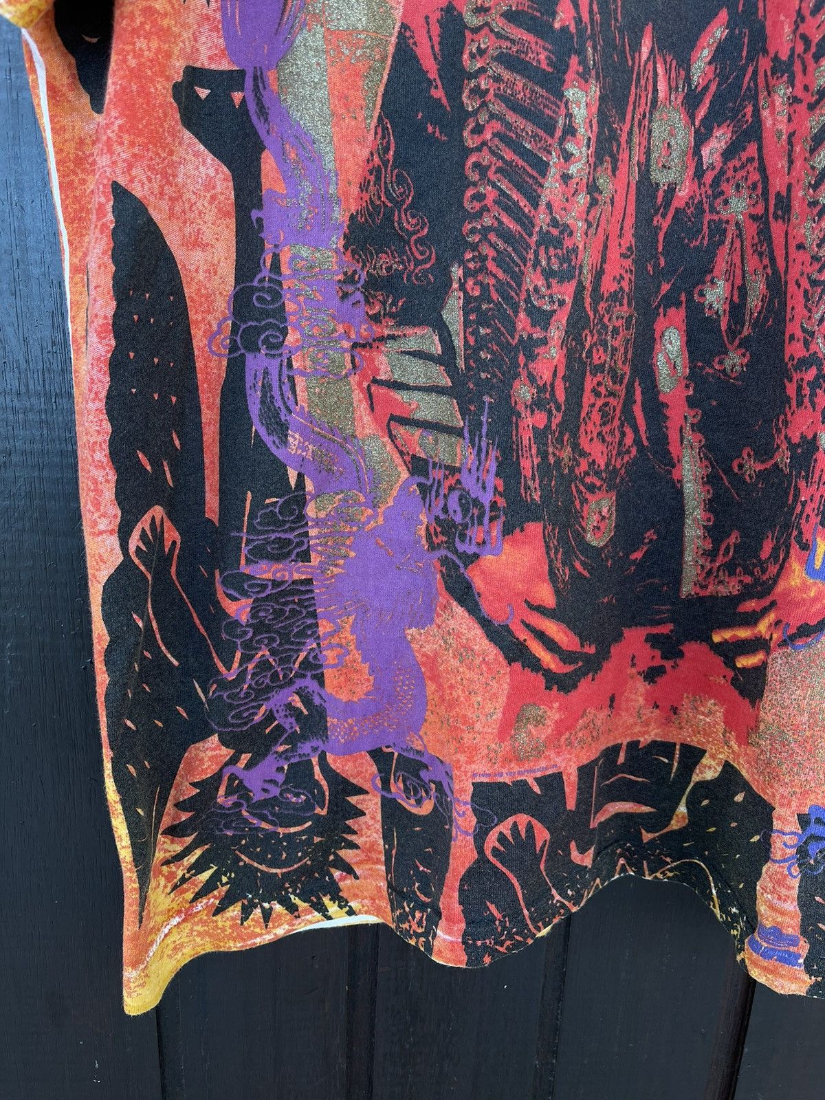 Band Tees Rare Vintage 90s Jimmy Hendrix all over print tee Size US L / EU 52-54 / 3 - 5 Thumbnail