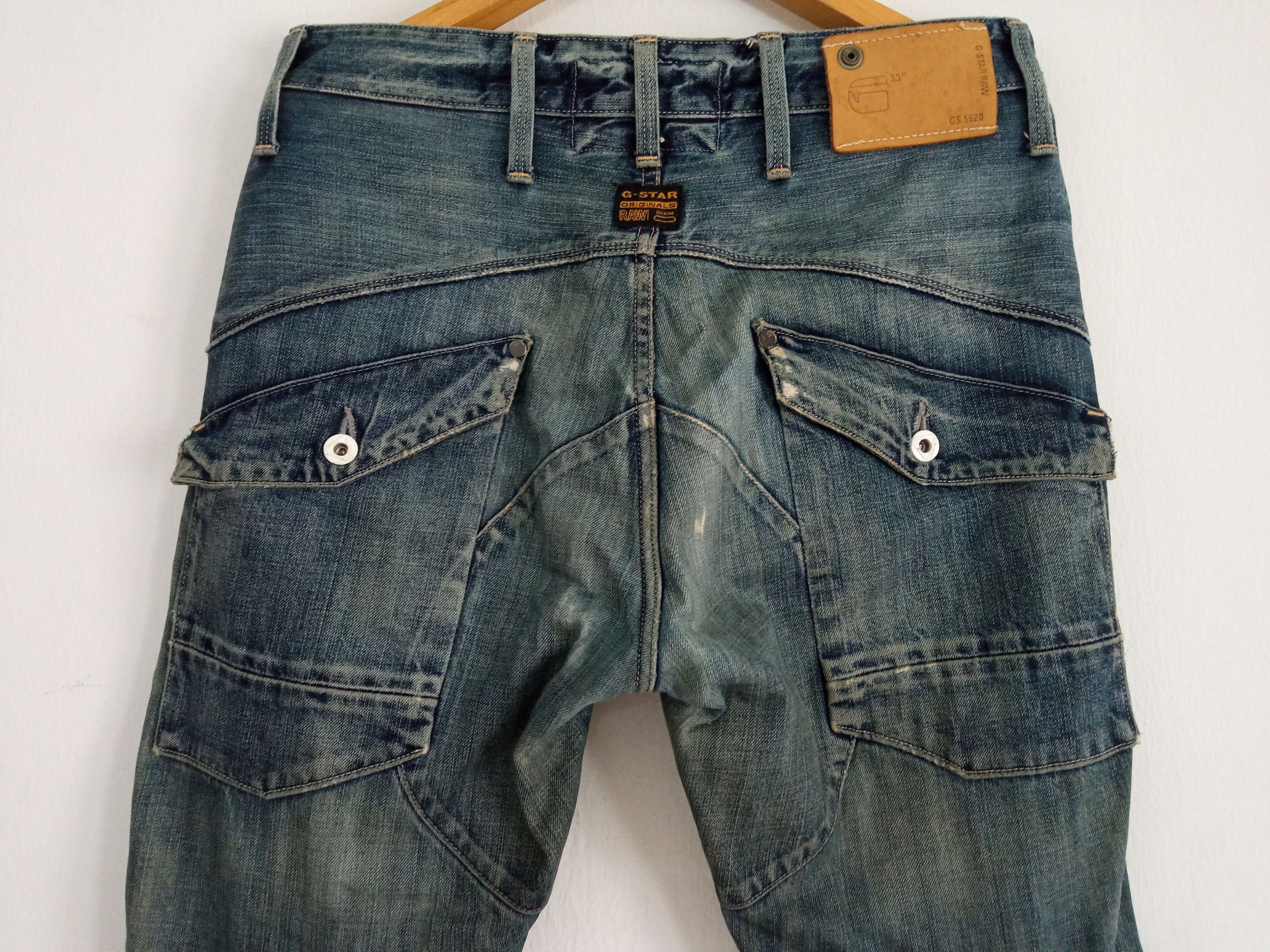 G-Star 🔥🔥G-Star R3301 Multipocket Cargo Distressed Jeans Denim Size US 33 - 9 Thumbnail