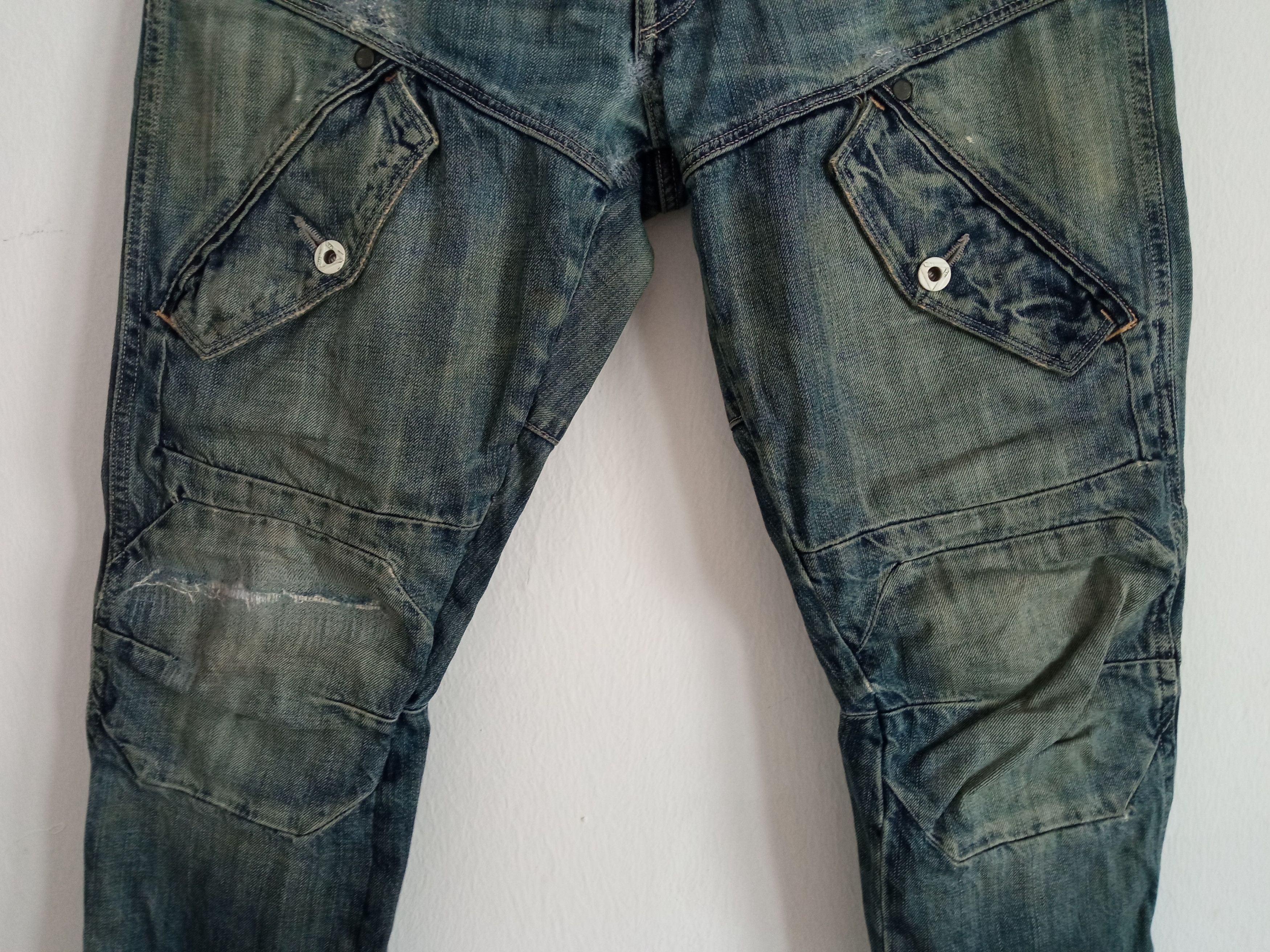 G-Star 🔥🔥G-Star R3301 Multipocket Cargo Distressed Jeans Denim Size US 33 - 3 Thumbnail