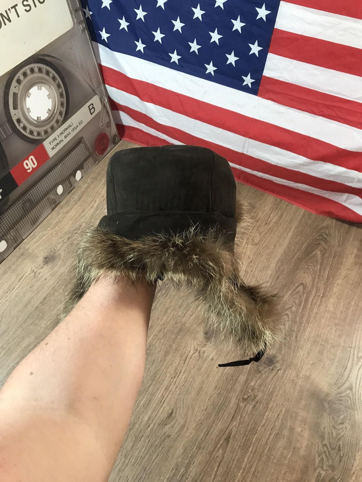 Vintage Vintage Natural Fur Ushanka Hat Size ONE SIZE - 3 Thumbnail