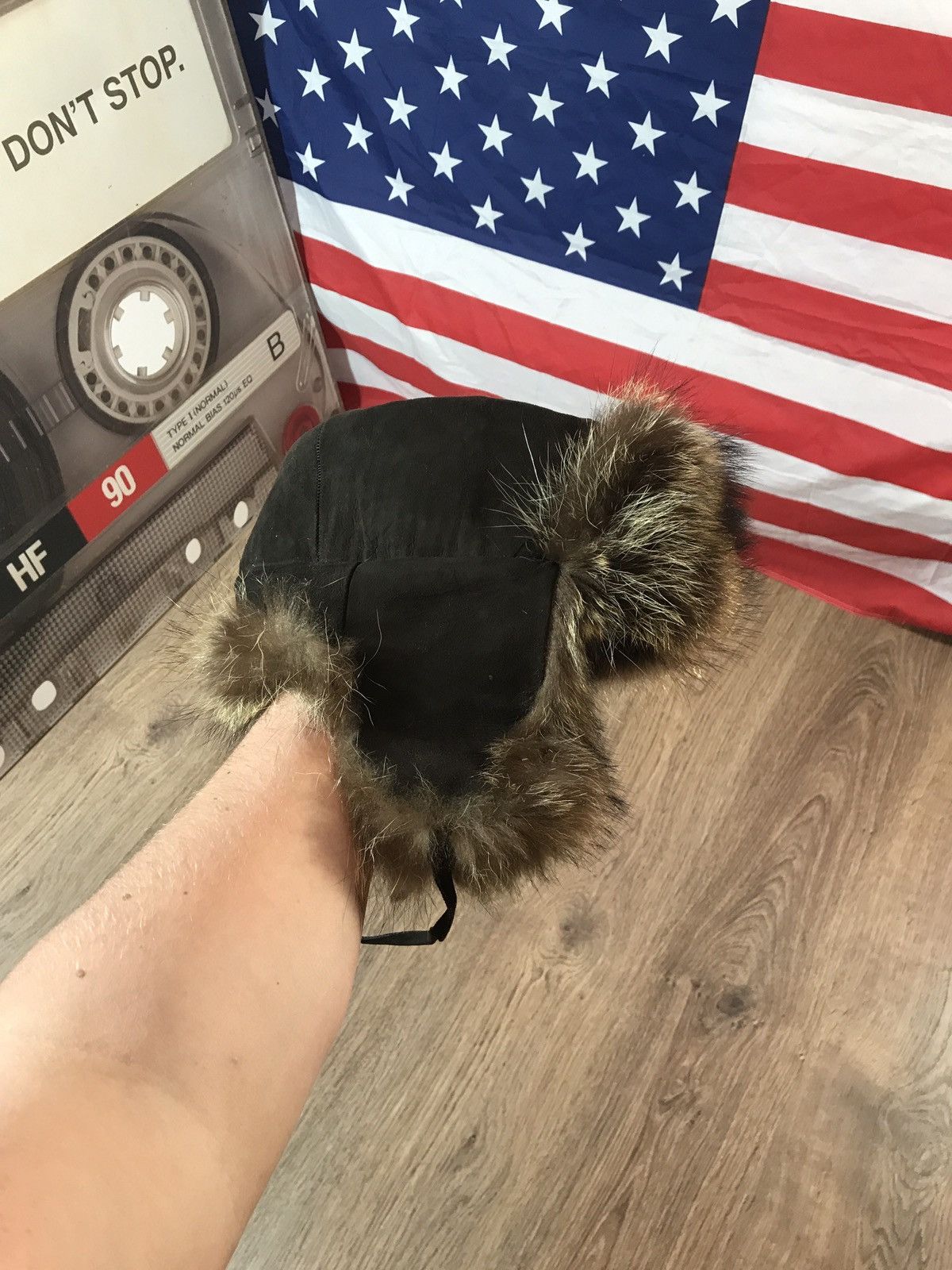 Vintage Vintage Natural Fur Ushanka Hat Size ONE SIZE - 4 Thumbnail