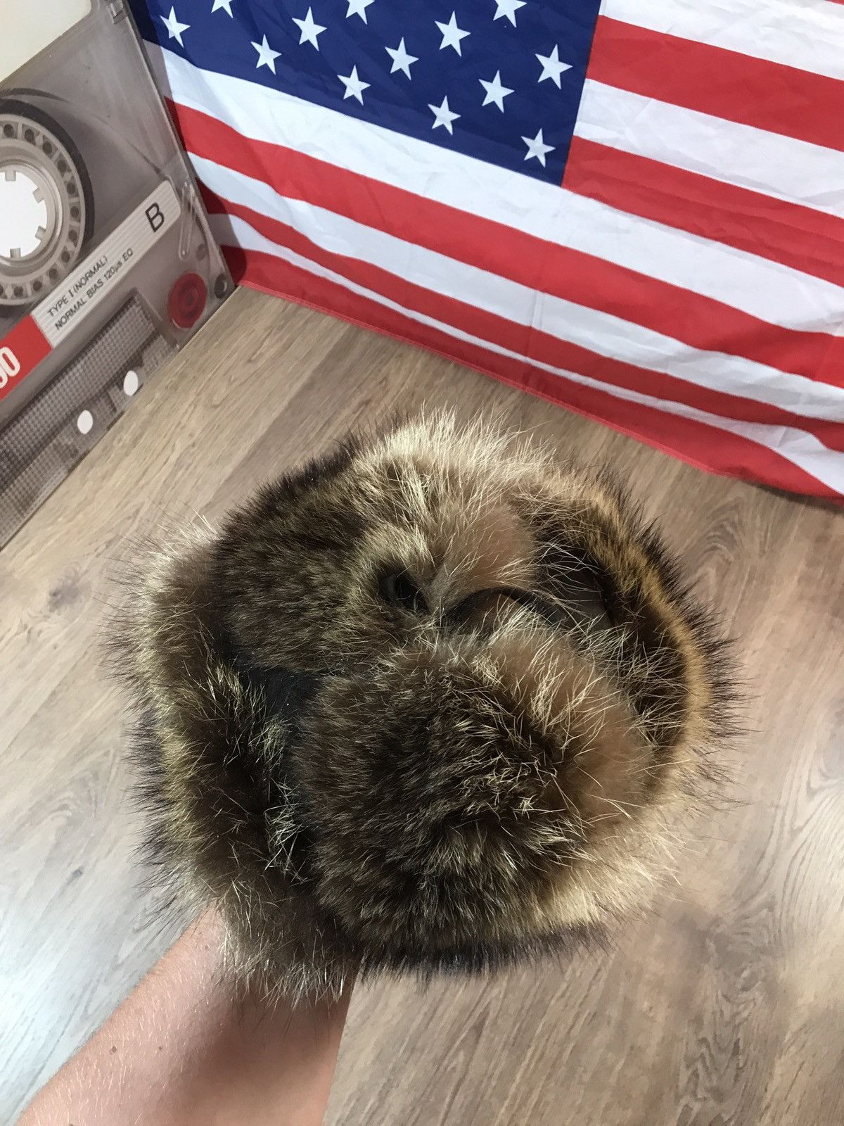 Vintage Vintage Natural Fur Ushanka Hat Size ONE SIZE - 12 Thumbnail