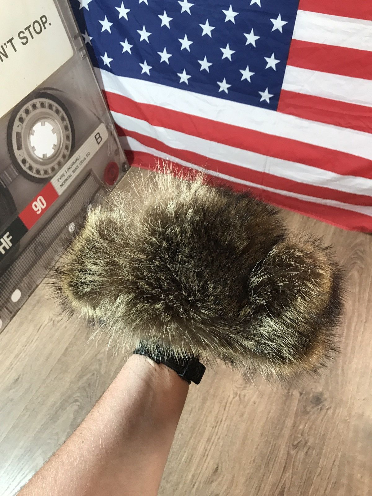 Vintage Vintage Natural Fur Ushanka Hat Size ONE SIZE - 9 Thumbnail