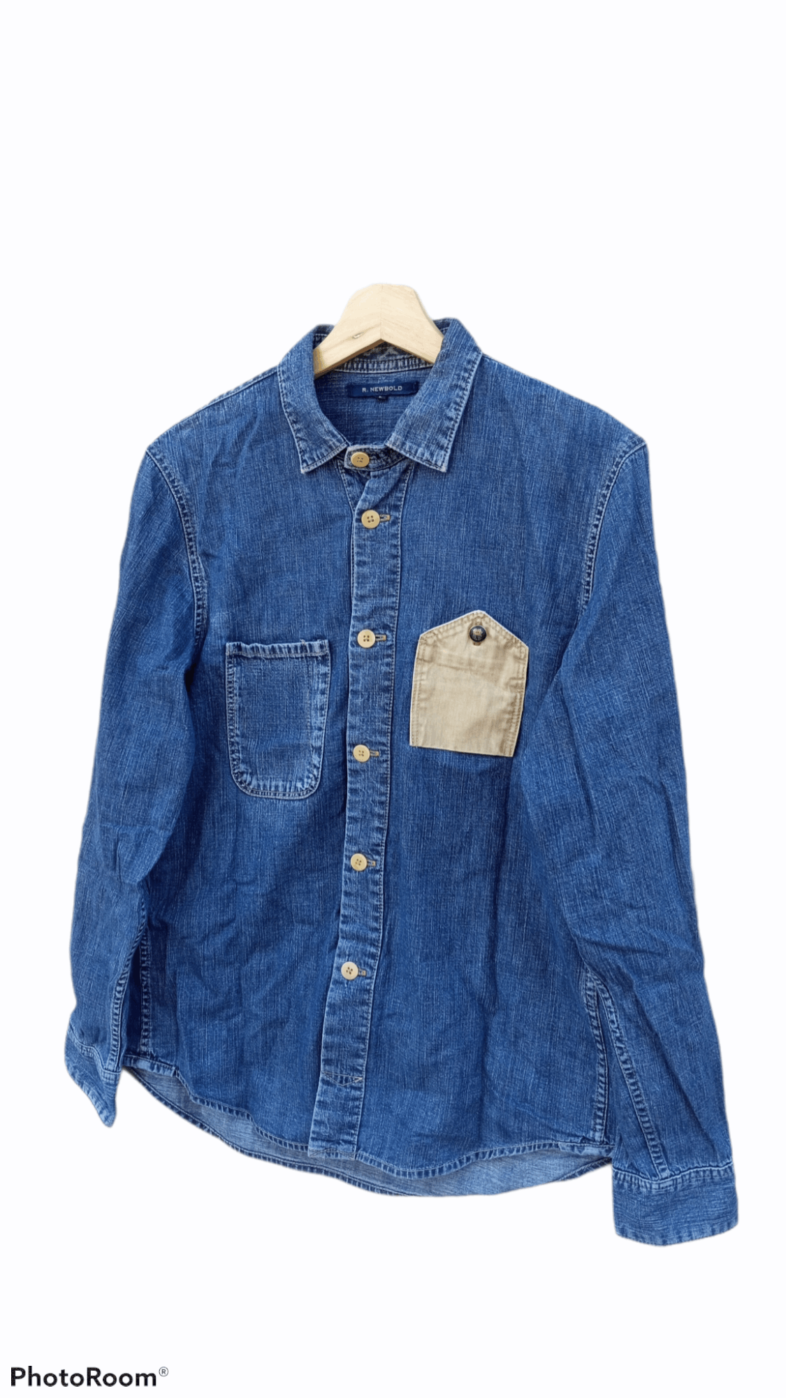 Paul Smith × R.Newbold × Vintage 🔥🔥Vintage Style R.Newbold Sample Denim Work Shirt Size US M / EU 48-50 / 2 - 2 Thumbnail