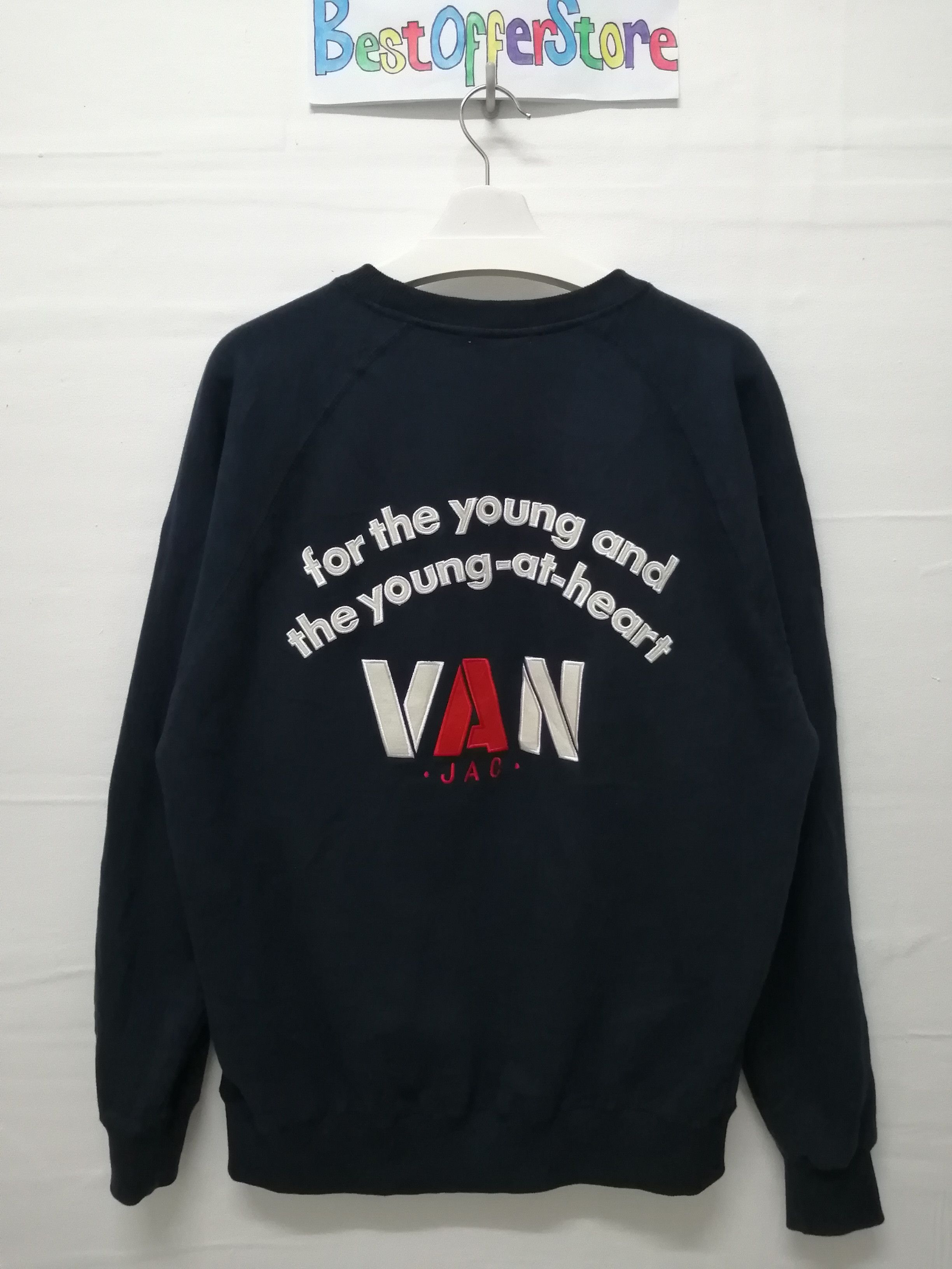 Japanese Brand VAN JAC Spell Out Crewneck Size US L / EU 52-54 / 3 - 6 Thumbnail